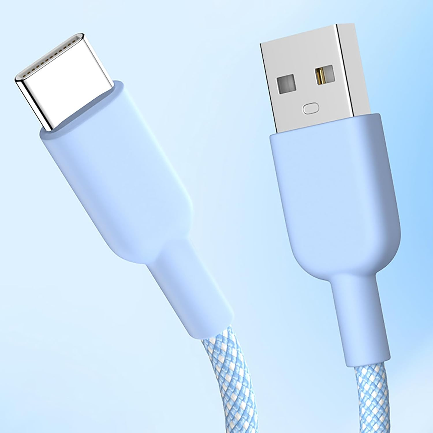 USB Type C Cable 2Pack, Tunghey USB C Charger Cable Nylon Braided Fast Charging Sync Cord Compatible 16/15 Pro Max Galaxy S10 S9 S8 Plus,Note 9 8,Pixel 2 XL (Black, 1M) image number 4