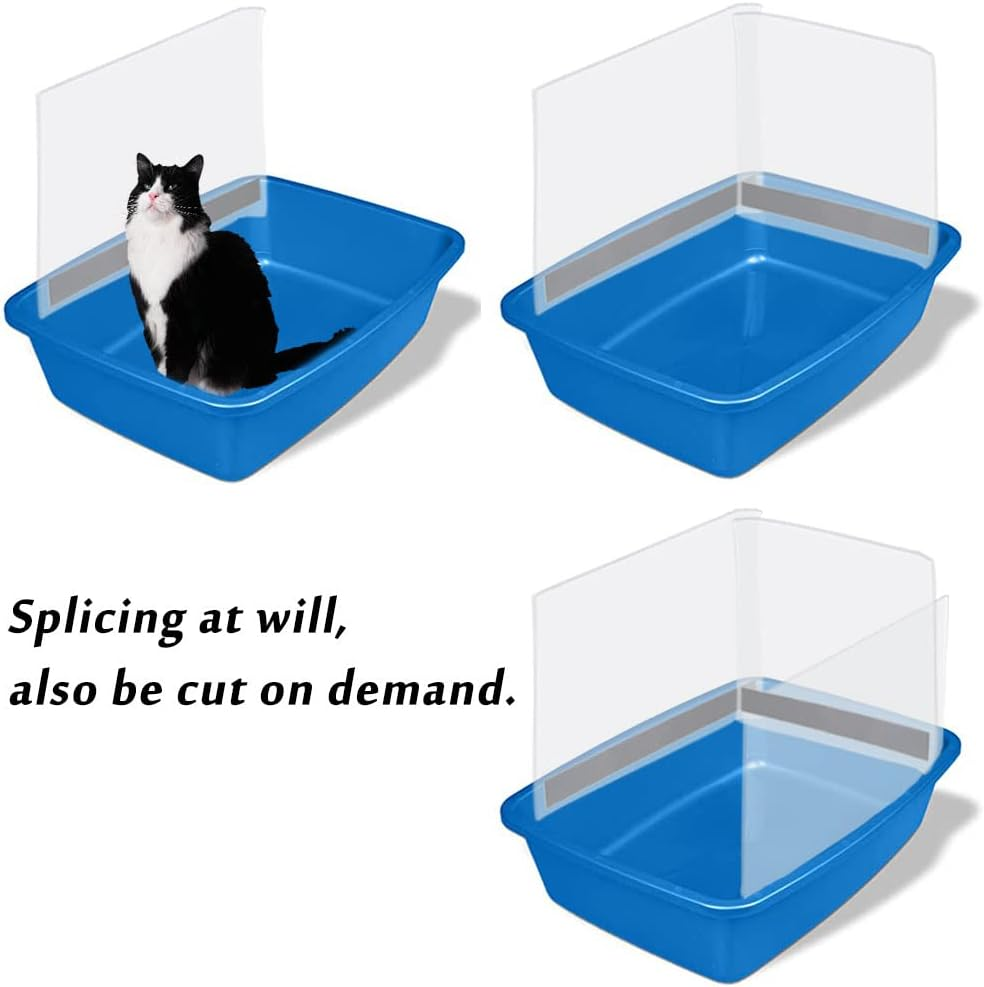 Oncpcare 6 Pack Cat Litter Box Pee Shields, High Side Open Top Kitty Litter Pan Shield - Keep Litter in the Pan, (Litter Box Not Included) image number 1