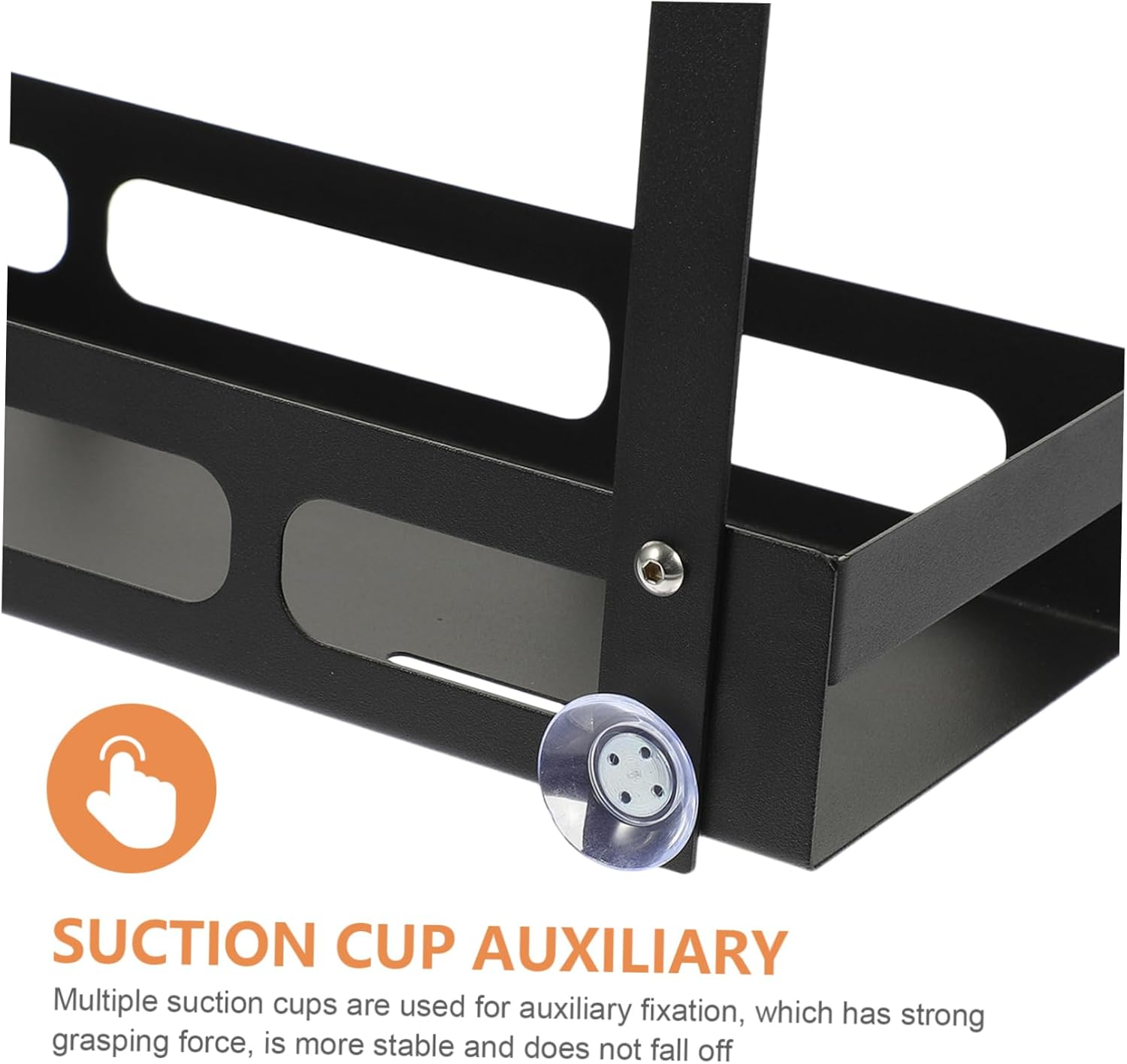 Beatifufu Sturdy Iron Shower Storage Rack over Door Basket for Home Supplies Easy Hanging Storage image number 6