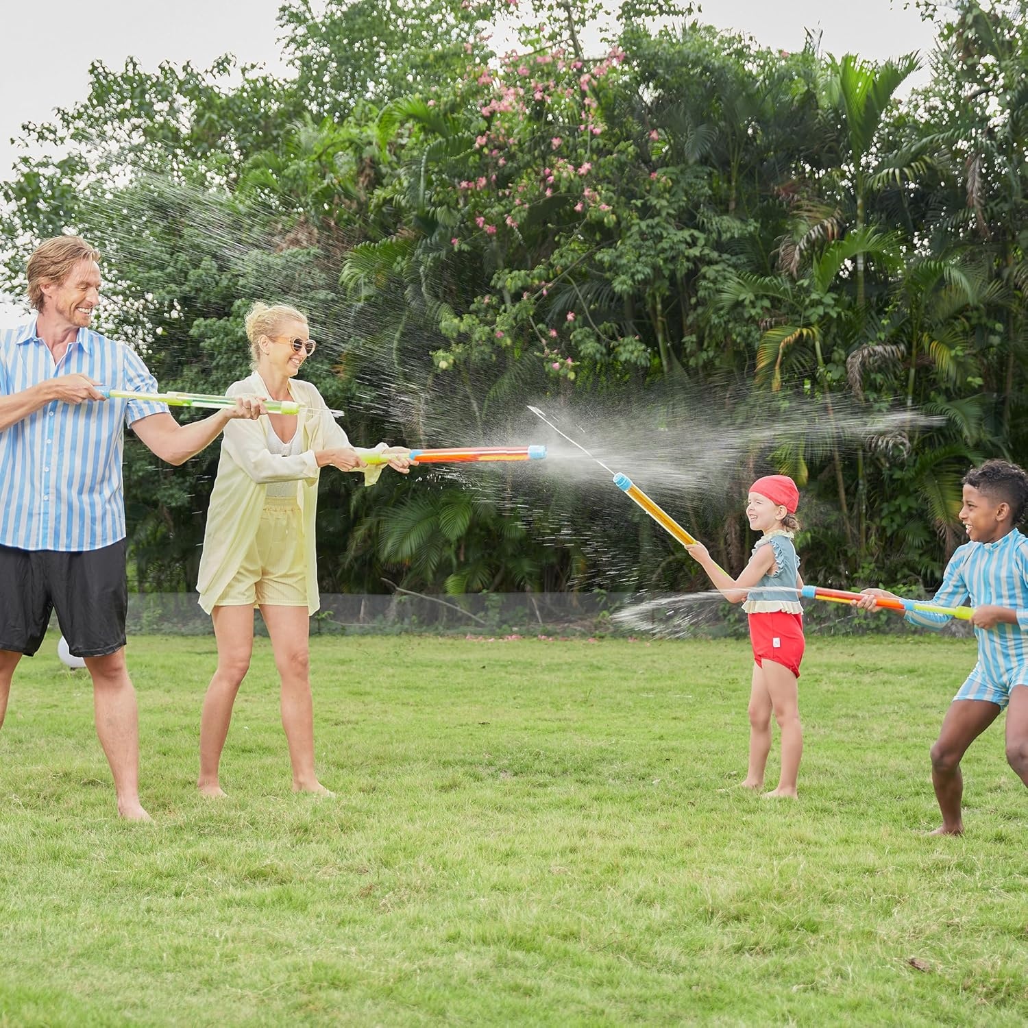 Joyin Toy 6 Pack Super Water Blaster 16.5'' Summer Water Soaker Water Gun Swimming Pool Game Beach Sand Water Fight Toys image number 1