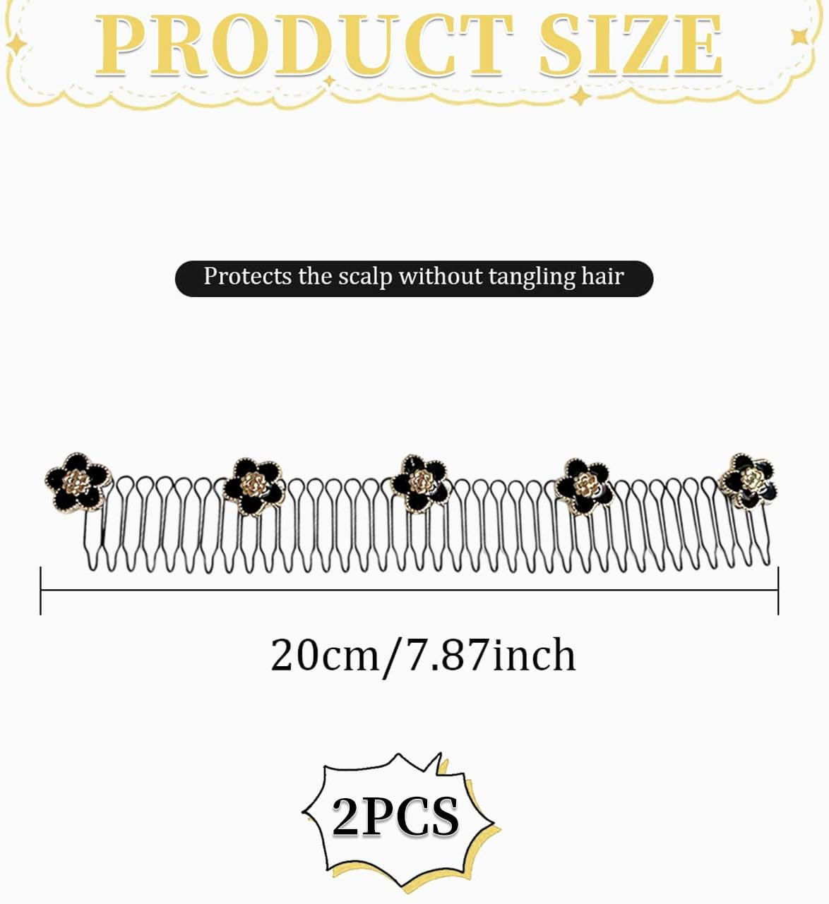 TPZORJX 2 Pieces Hair Pin - French Hair Clips for Women, Vintage Hair Clips, Automatic Large Classic Hair Clips for Fine and Medium Thick Hair image number 1