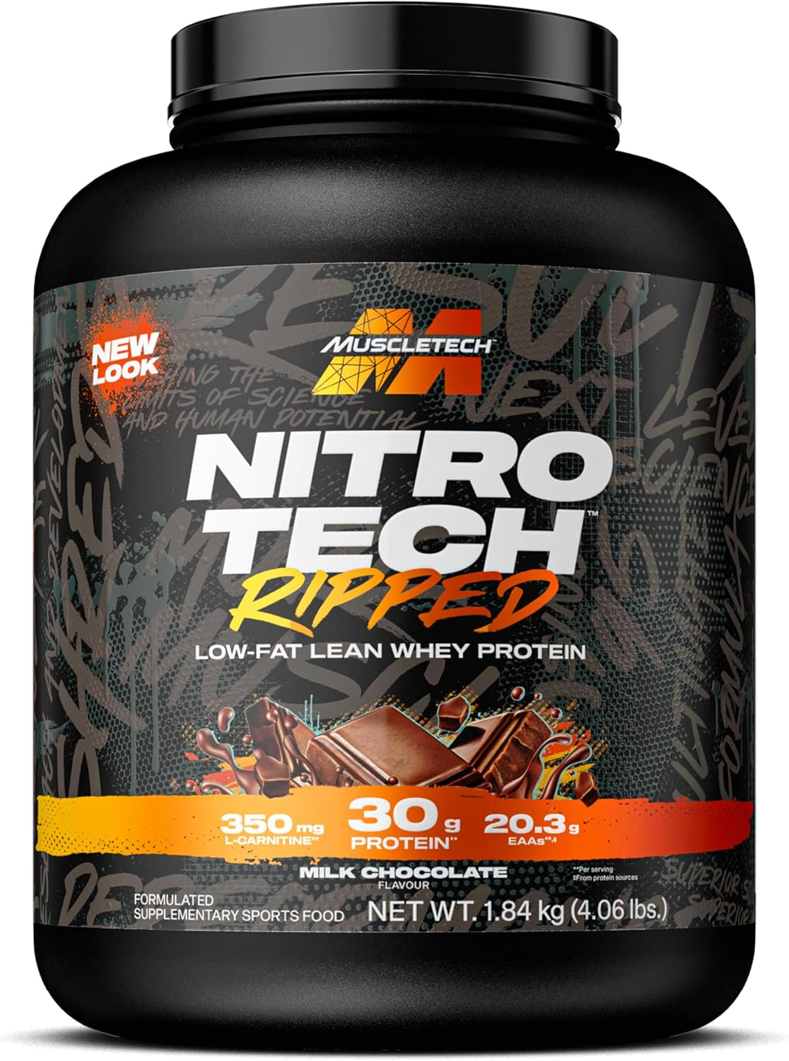 Muscletech Nitro Tech Ripped Vanilla Cream Flavoured Protein Powder 1.81 Kg image number 3