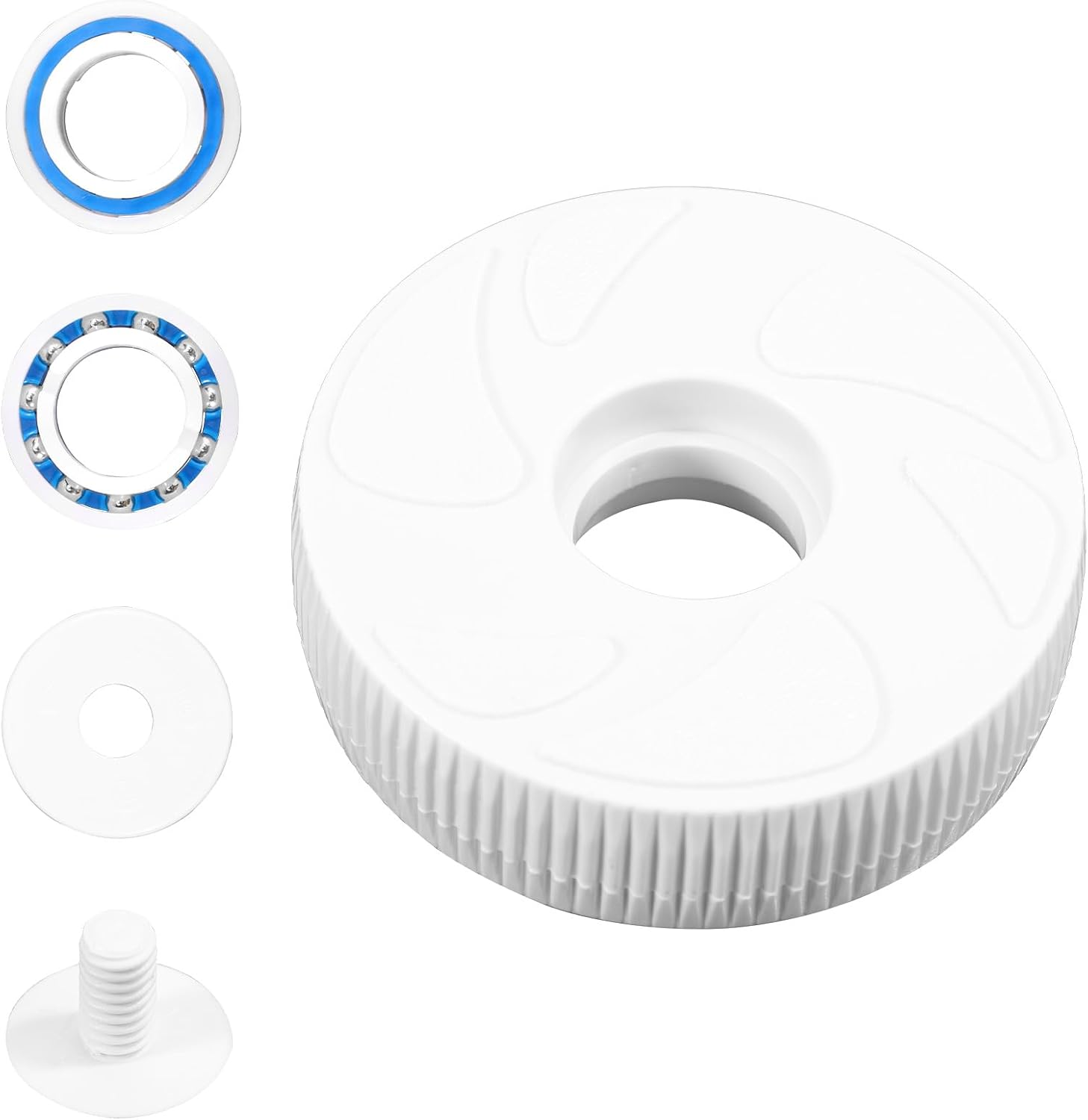 Pool Cleaner Replacement Parts Compatible with Polaris 280/180 Pool Cleaner Roller, Include Small Idler Wheel C16 Bearing C60 Wheel Screw C55 Washer C64