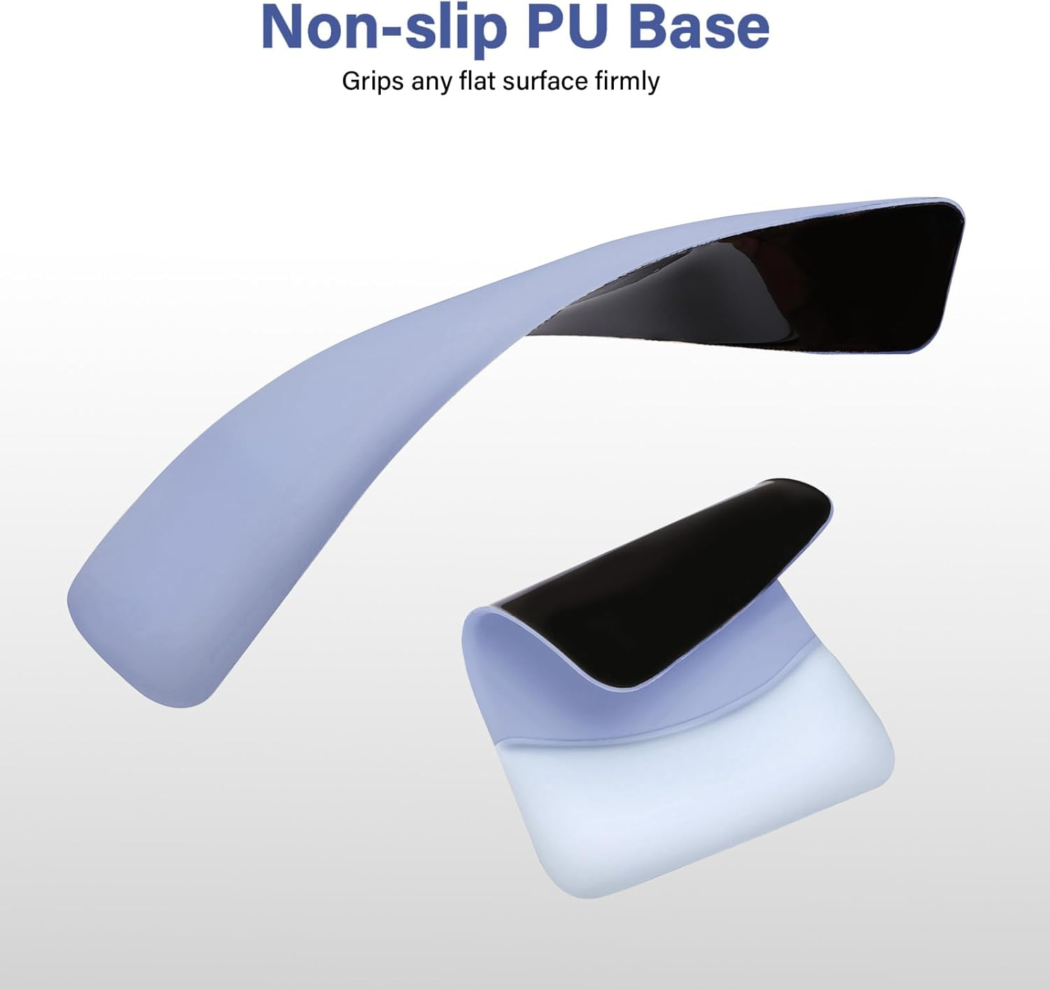 MOSISO Wrist Rest Support for Mouse Pad&Keyboard Set, Rectangular Ergonomic Mousepad Non-Slip Base Home/Office Pain Relief&Easy Typing Pad with Neoprene Cloth&Raised Curved Memory Foam, Slate Blue image number 3