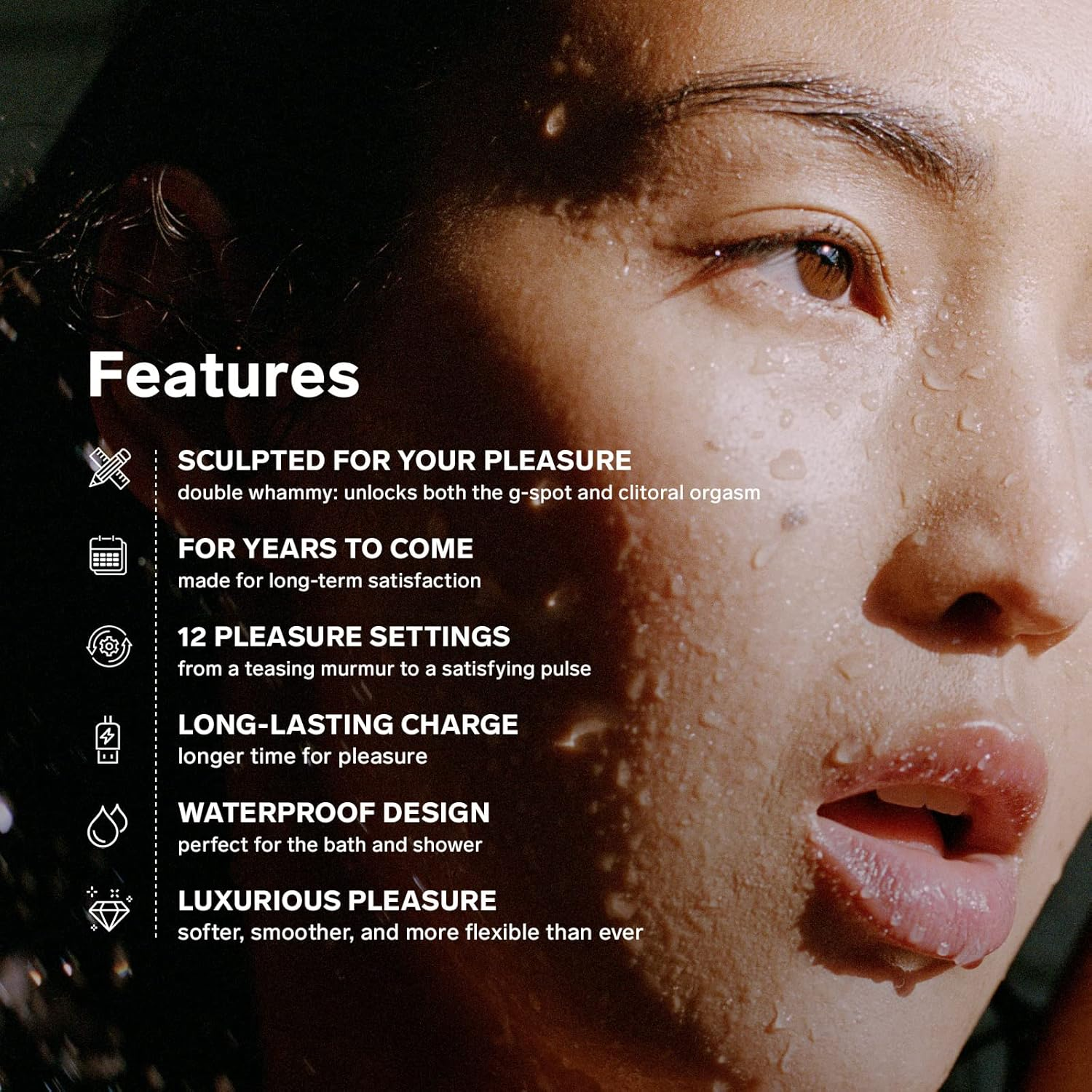 LELO SORAYA 2 Rabbit Vibrator for Women Rabbit Sex Toy Massager for Clitoral and G Spot Pleasure, Waterproof & Wireless Toys for Her Adult Pleasure, Black image number 6