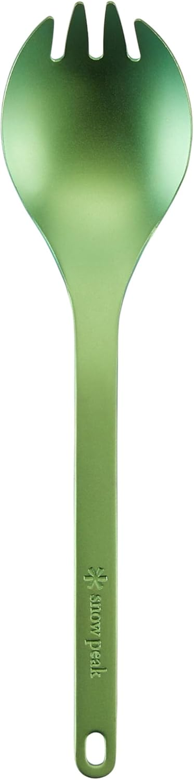 Snow Peak Titanium Spork - Lightweight Titanium Cutlery for Camping & Hiking - Compact & Portable Utensil for Easy Packing - Durable Camping Cookware Accessories