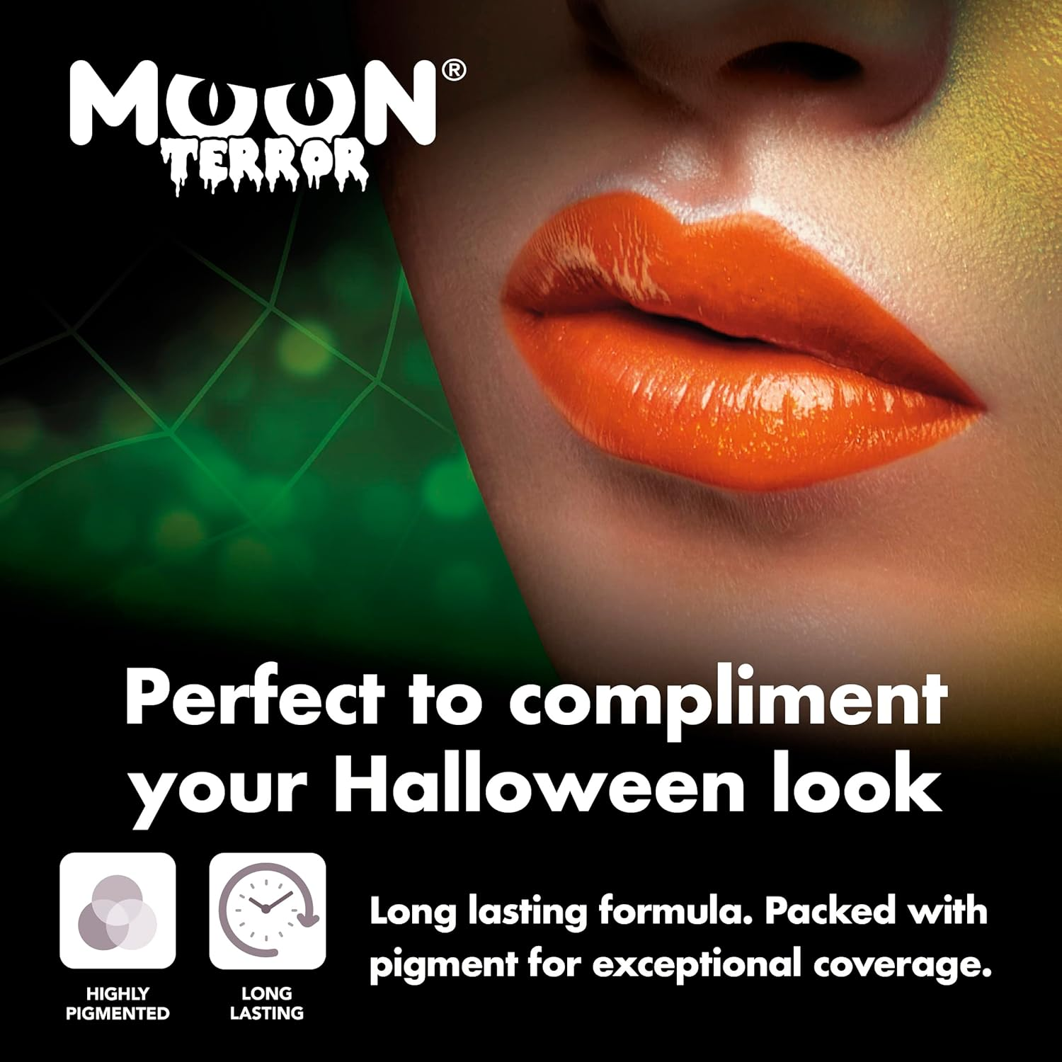 Halloween Lipstick Makeup - 5G - Easily Create Spooky Designs like a Pro! Perfect for Vampire, Ghost, Skeleton, Witch, Pumpkin, Monster Etc - Midnight Black - Poison Purple image number 5