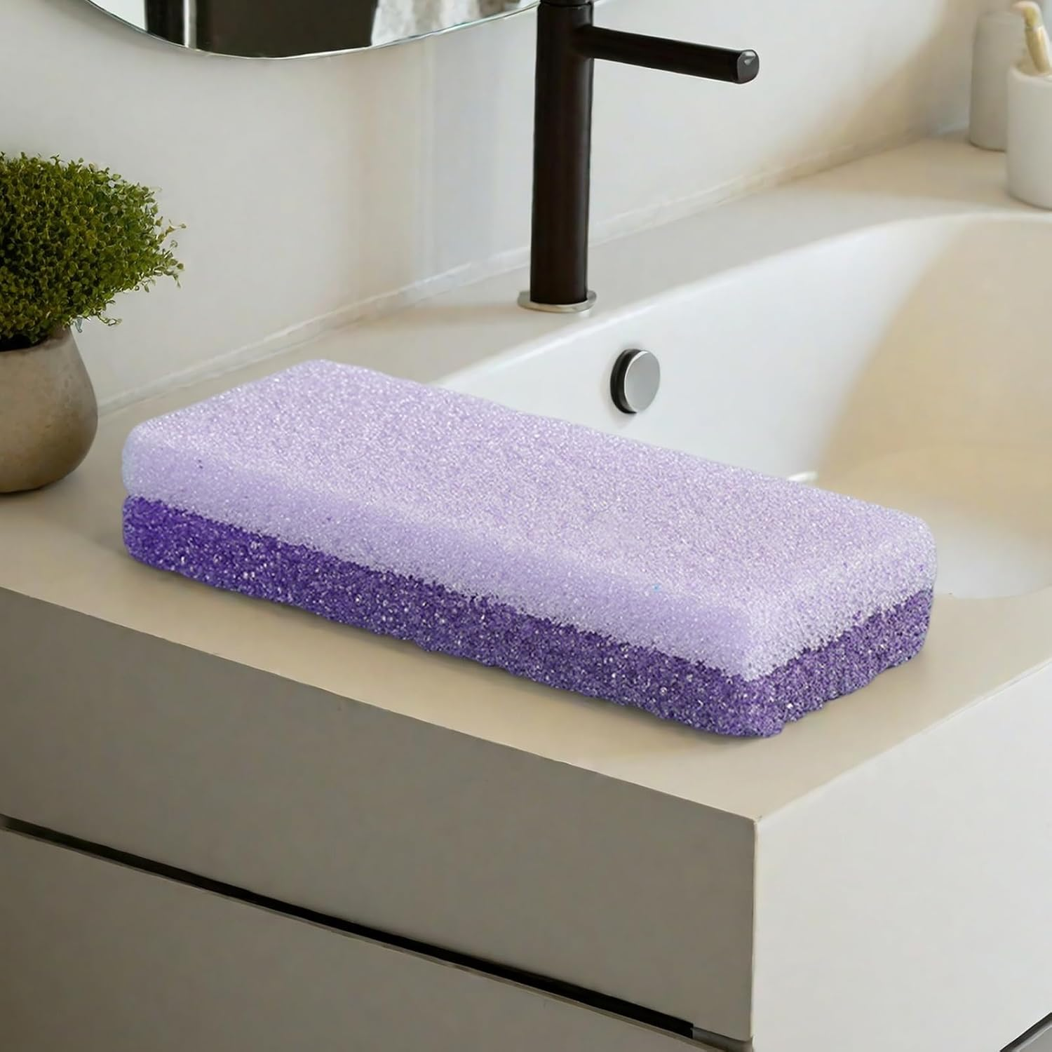 6 Pcs Foot Scrubber, Natural Foot Pumice, Deep-Clean Foot Exfoliator, Suitable Pumice Stone for Feet, Heel Callus, Foot Care Home Spa