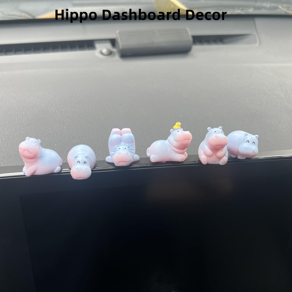 Car Rearview Mirror Accessories, Hippo Dashboard Decor, Ornament, Interior Decoration Accessories for Car Rearview Mirror and Dashboard, Funny Ornament Gifts image number 5