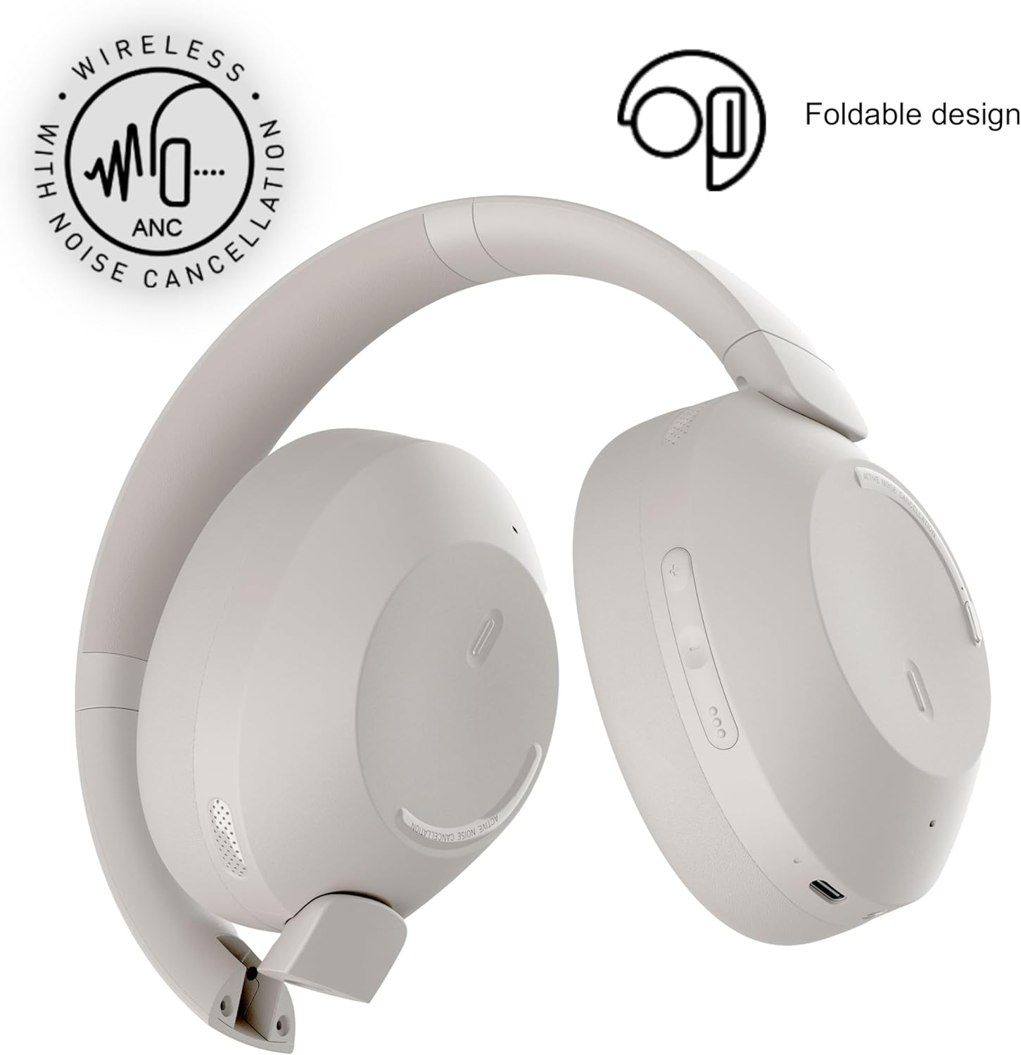 Mixx Audio Streamq C4 Wireless Headphones Sand image number 1