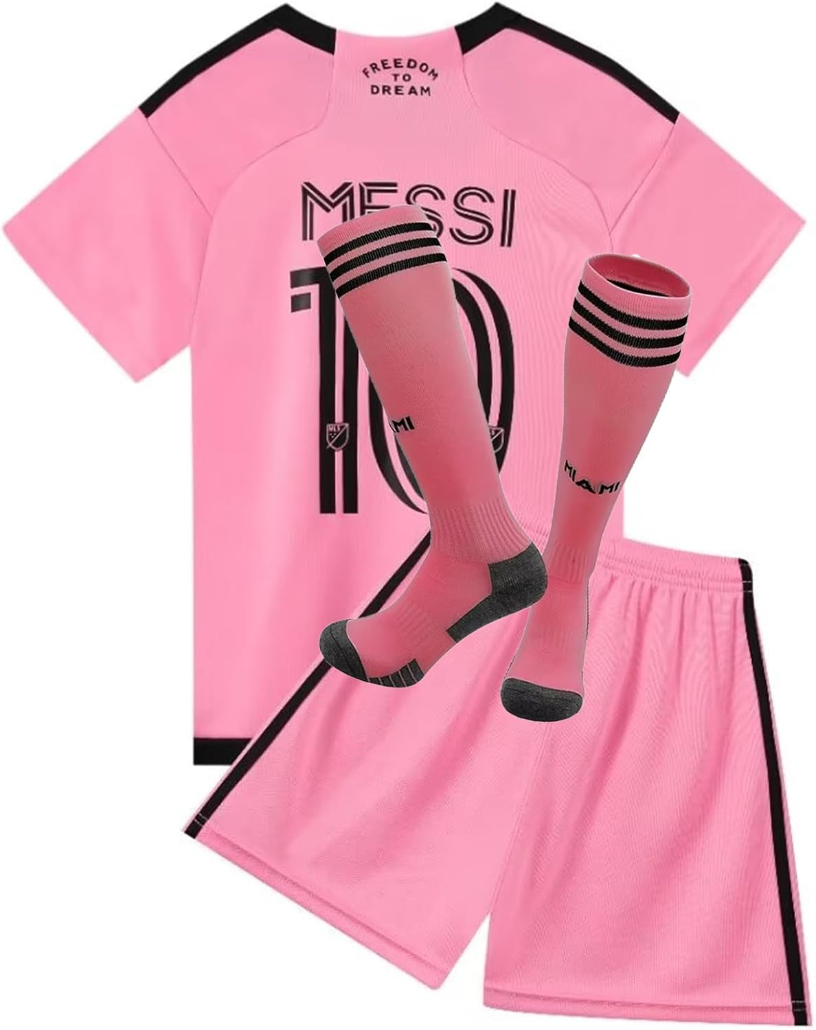 Soccer Jersey for Youth, Football Sportswear Uniforms Suit with Socks, Fans Gift T-Shirt image number 1