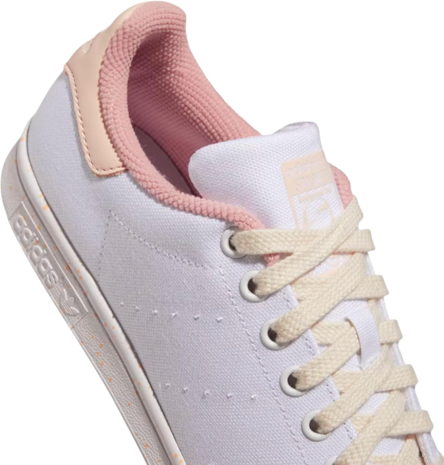 Adidas Womens Stan Smith Originals Sneakers White/Pink Tint Shoes 9.5 image number 2