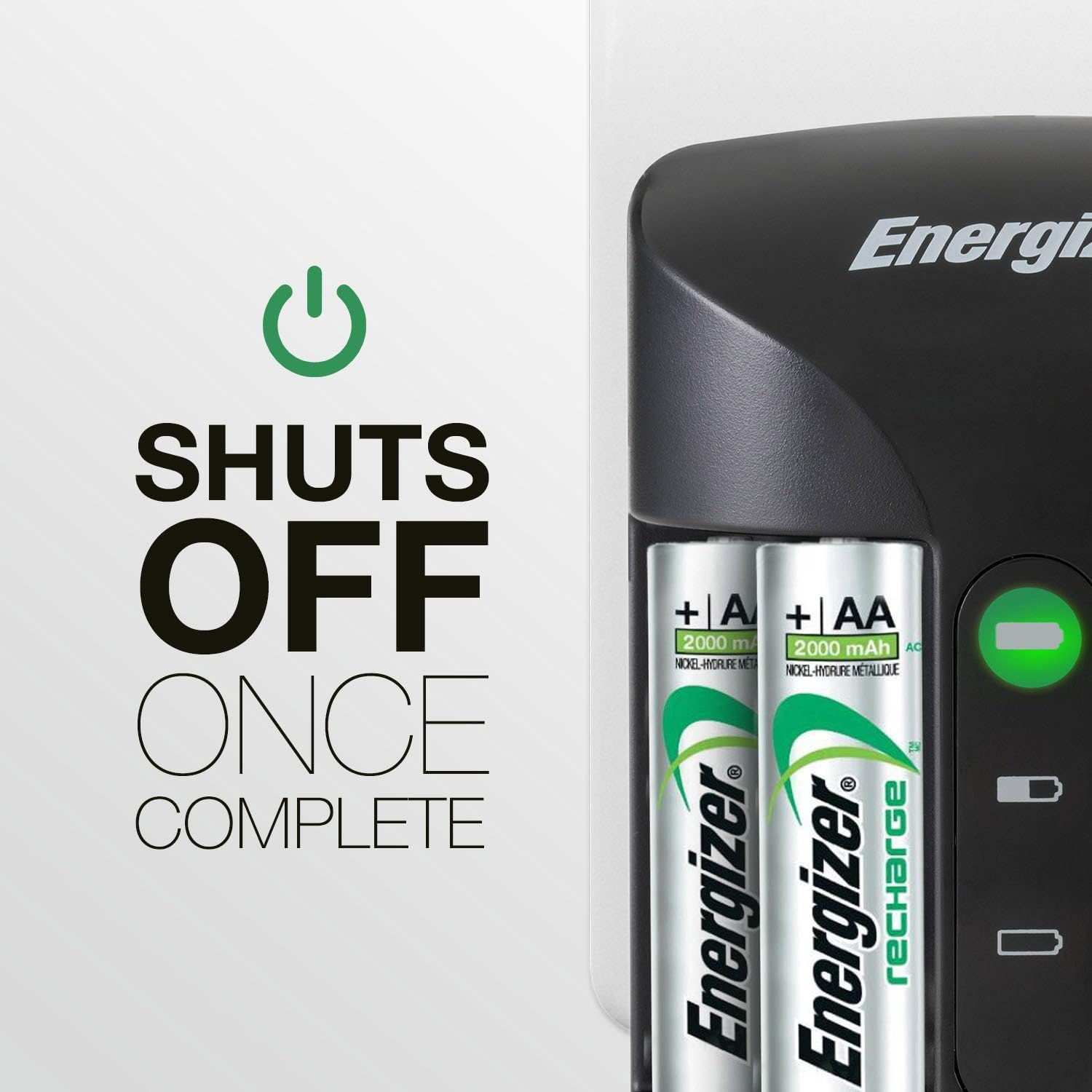 Energizer Recharge Pro Battery Charger (4 AA Rechargeable Batteries Included) image number 4