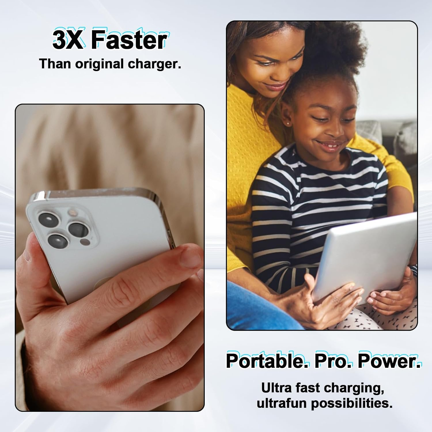 45W USB-C Fast Charger Block - Type C Wall Iphone Charger Plug for Iphone 17/16/15/14/13/12/11 Pro Max/Plus/Xsmax/Xr/X & Ipad Pro image number 3