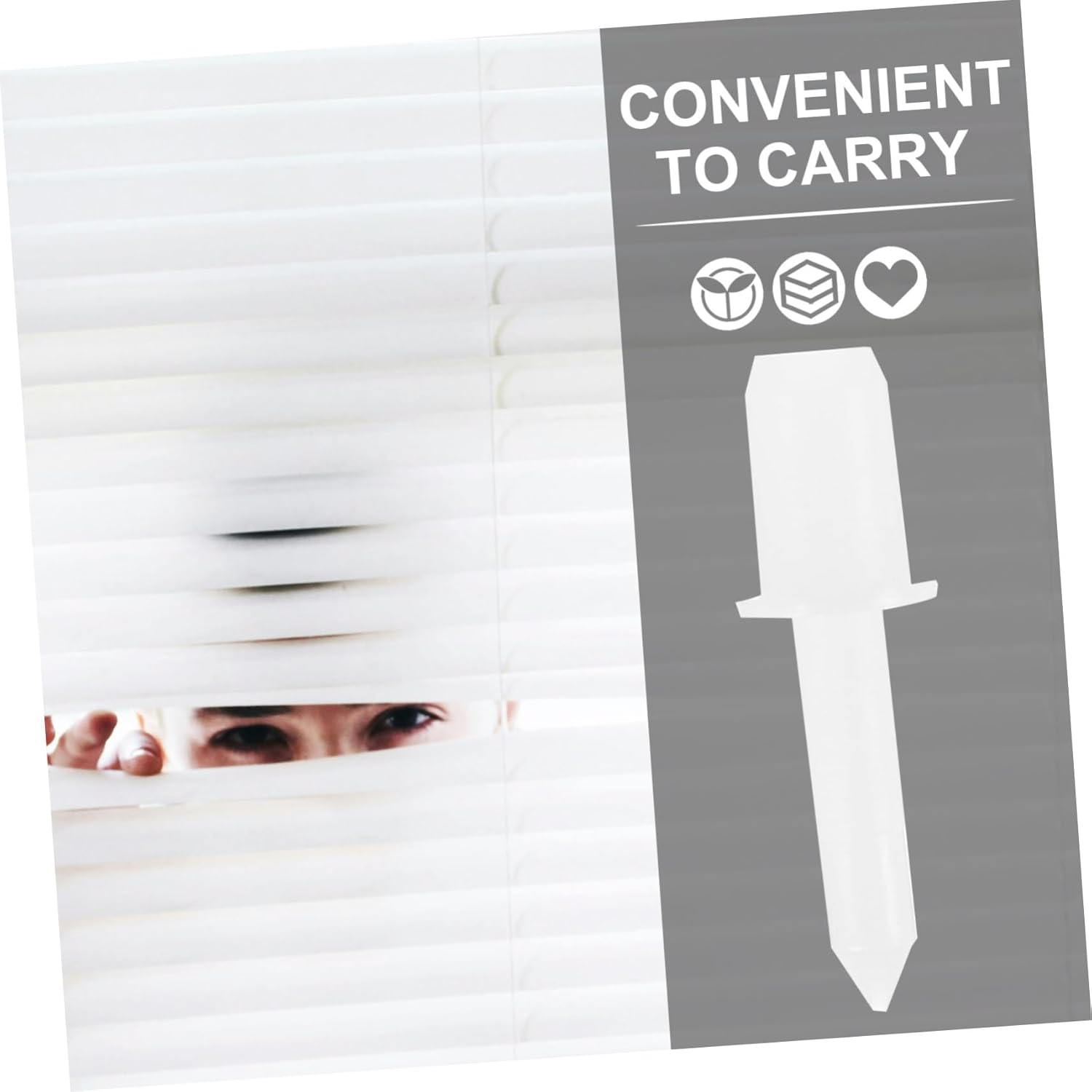 OSALADI Plastic Blinds Repair Pins 80Pcs Shutter Replacement Pins Staple Tool for Window Shutter Repair image number 4