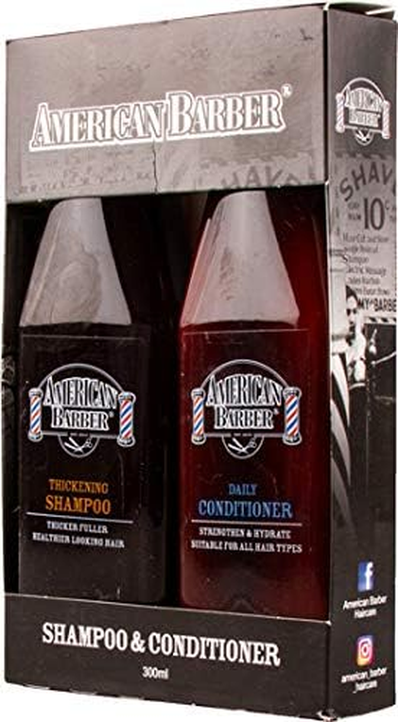 American Barber Thickening Shampoo and Conditioner Duo Pack, 2 Count