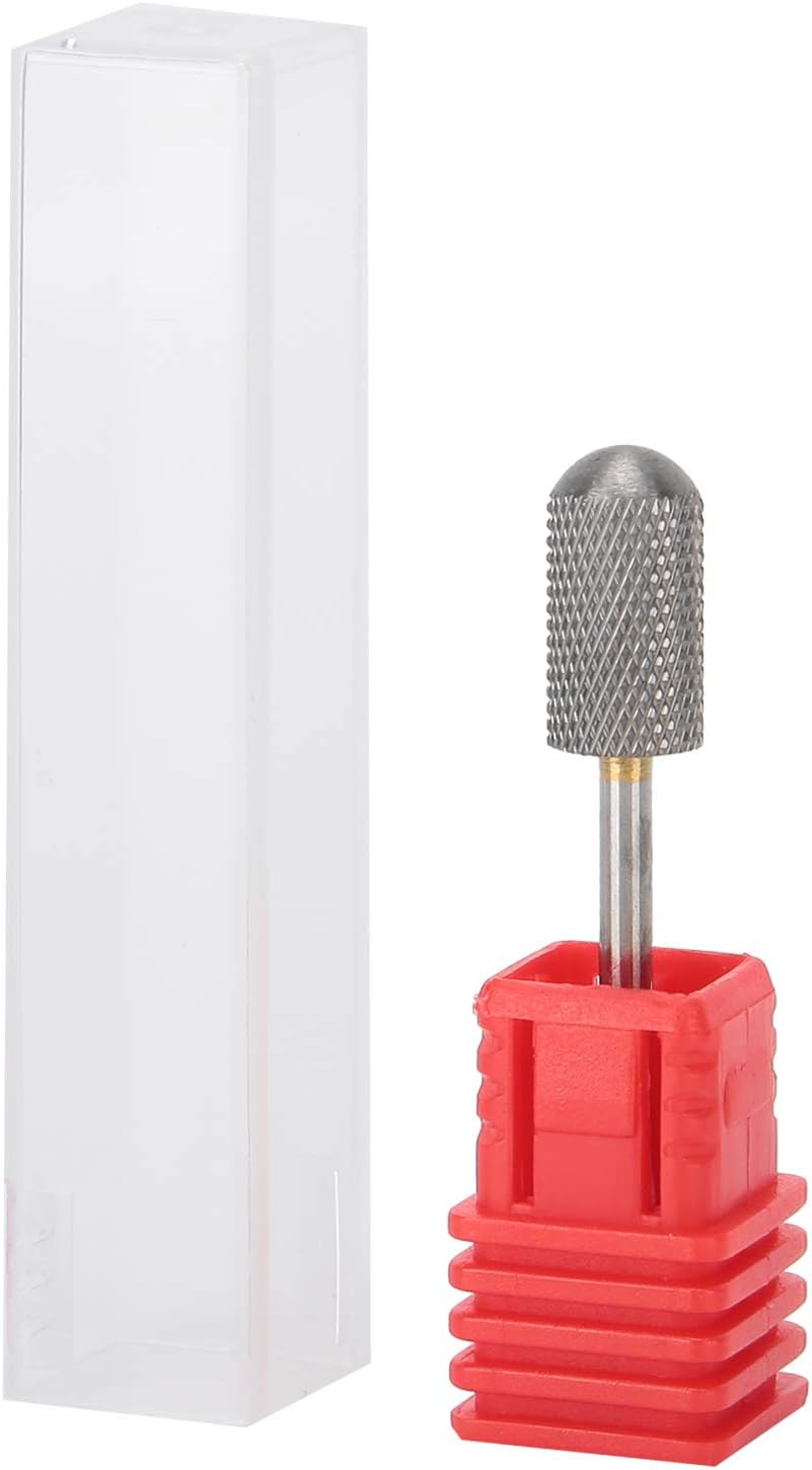 7Pcs Nail Drill Bits Set, 3/ Inch Electric Manicure Multi Functional Grinding Head, 6Pcs Tungsten Carbide Drill Bits, for Nail Polishing, Silver (2Xc & 2Xm & 2Xf & 1Pcs Brush) image number 4