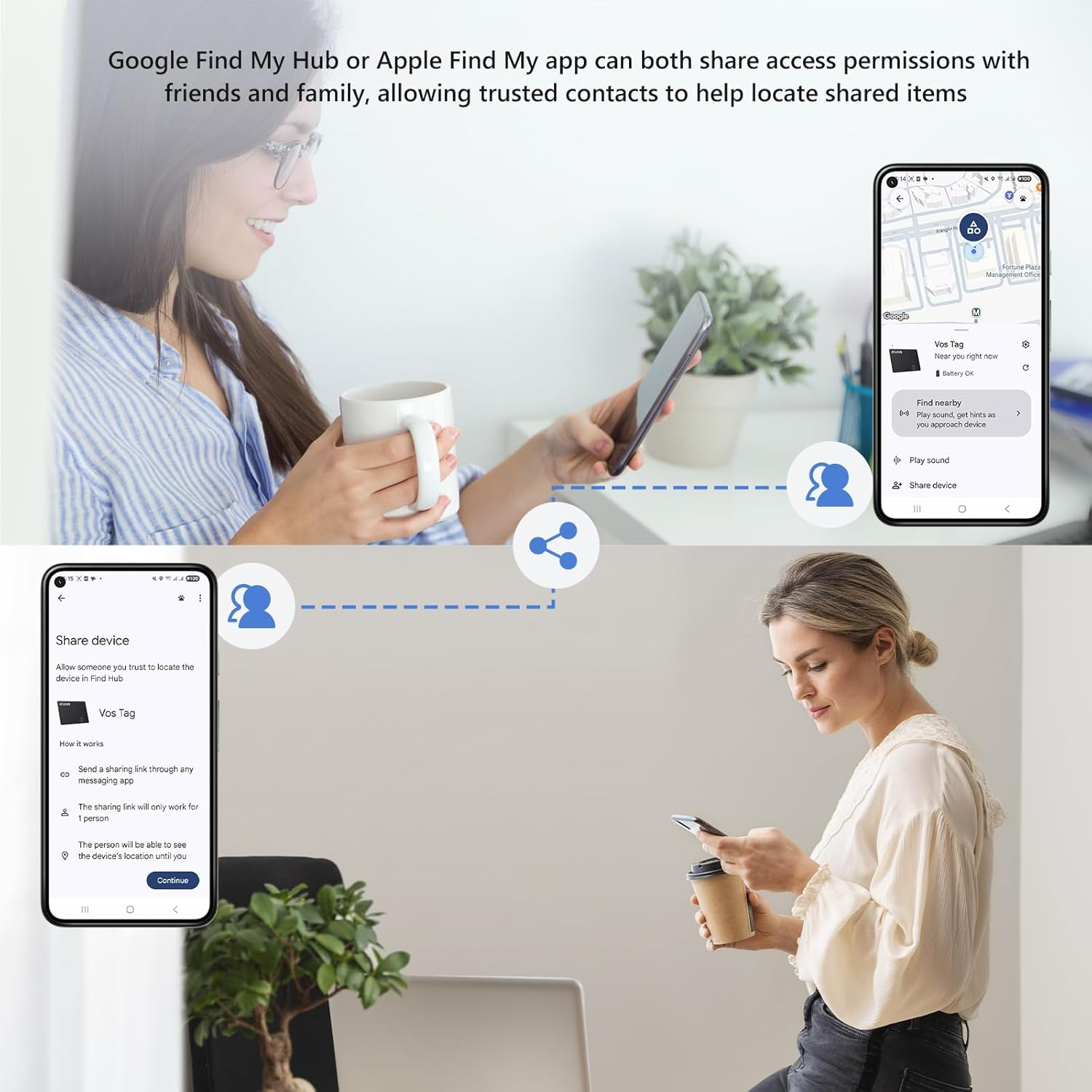 ATUVOS Dual System Ari Tag Card Tracker,Thin 0.16Cm,(Wireless Charging) ，Bluetooth Item Finder Compatible with Android Google Find Hub or Ios Apple Find My App, Locator Suitable for Suitcases,Wallet image number 3
