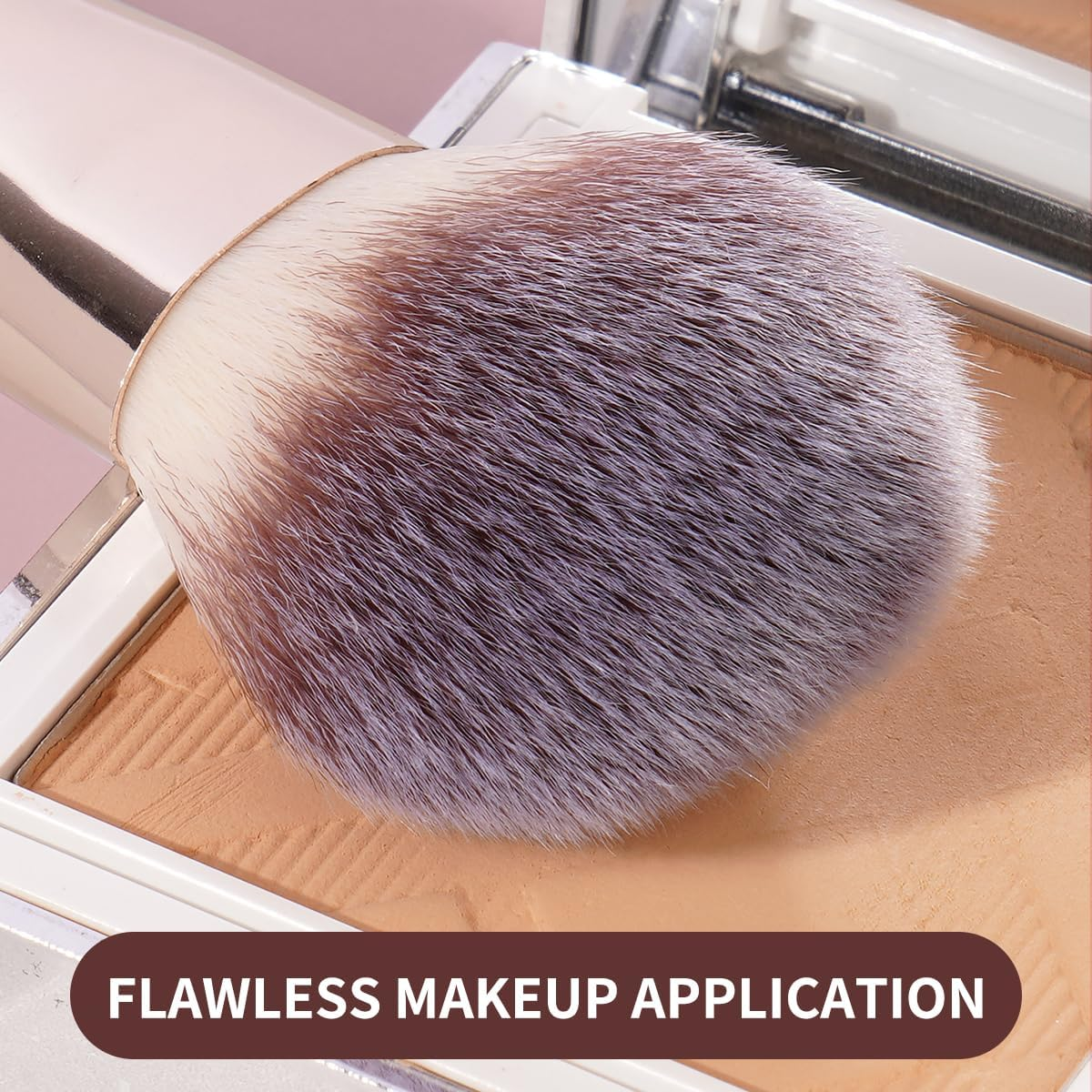 MAANGE 5 Pcs Makeup Brushes Set Premium Synthetic Makeup Brushes Powder Concealers Brush Set Eyeshadow Brush Travel Make up Brush with Box (Black) image number 6