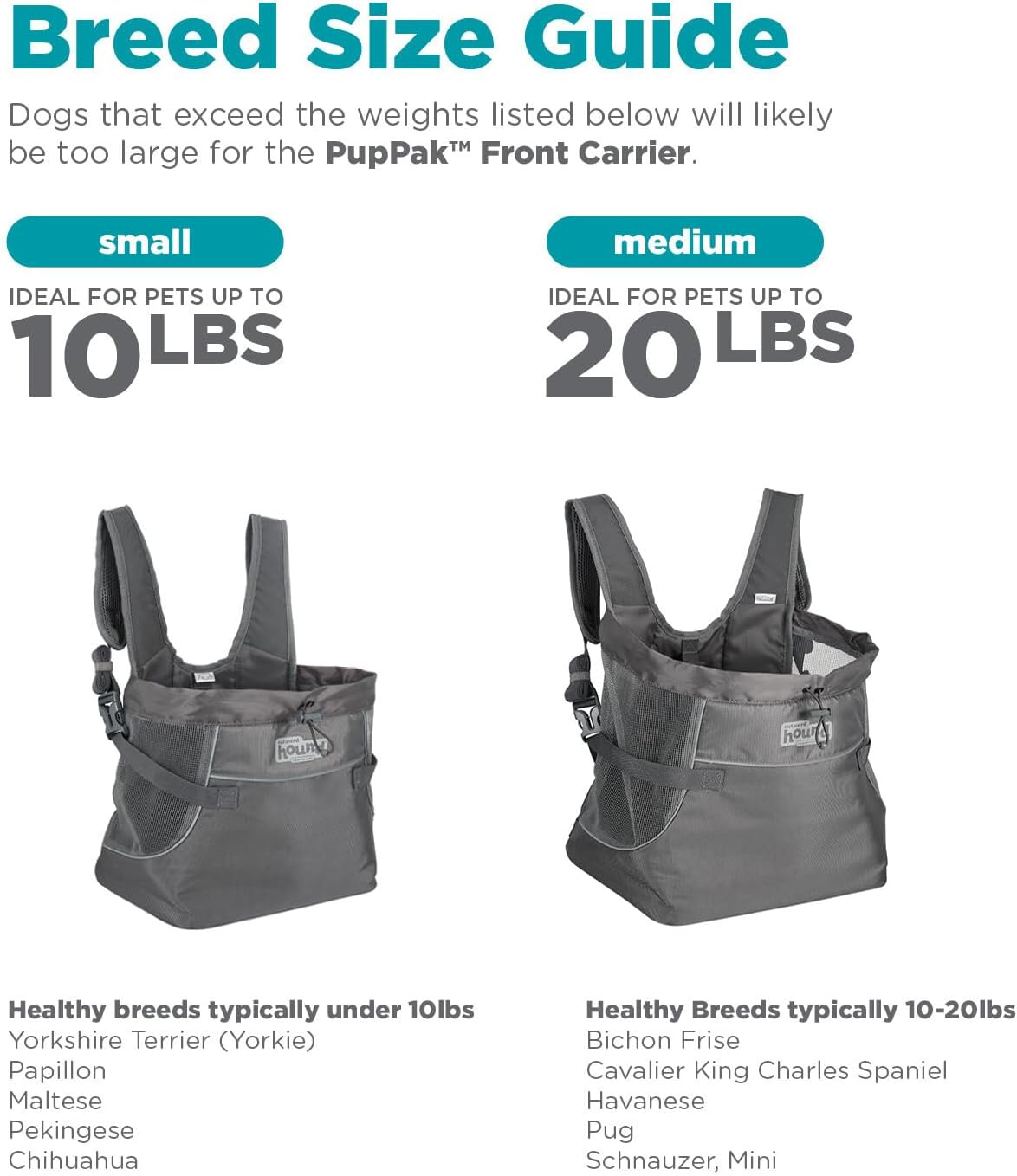 Outward Hound Puppak Dog Front Carrier, Small, Grey image number 6