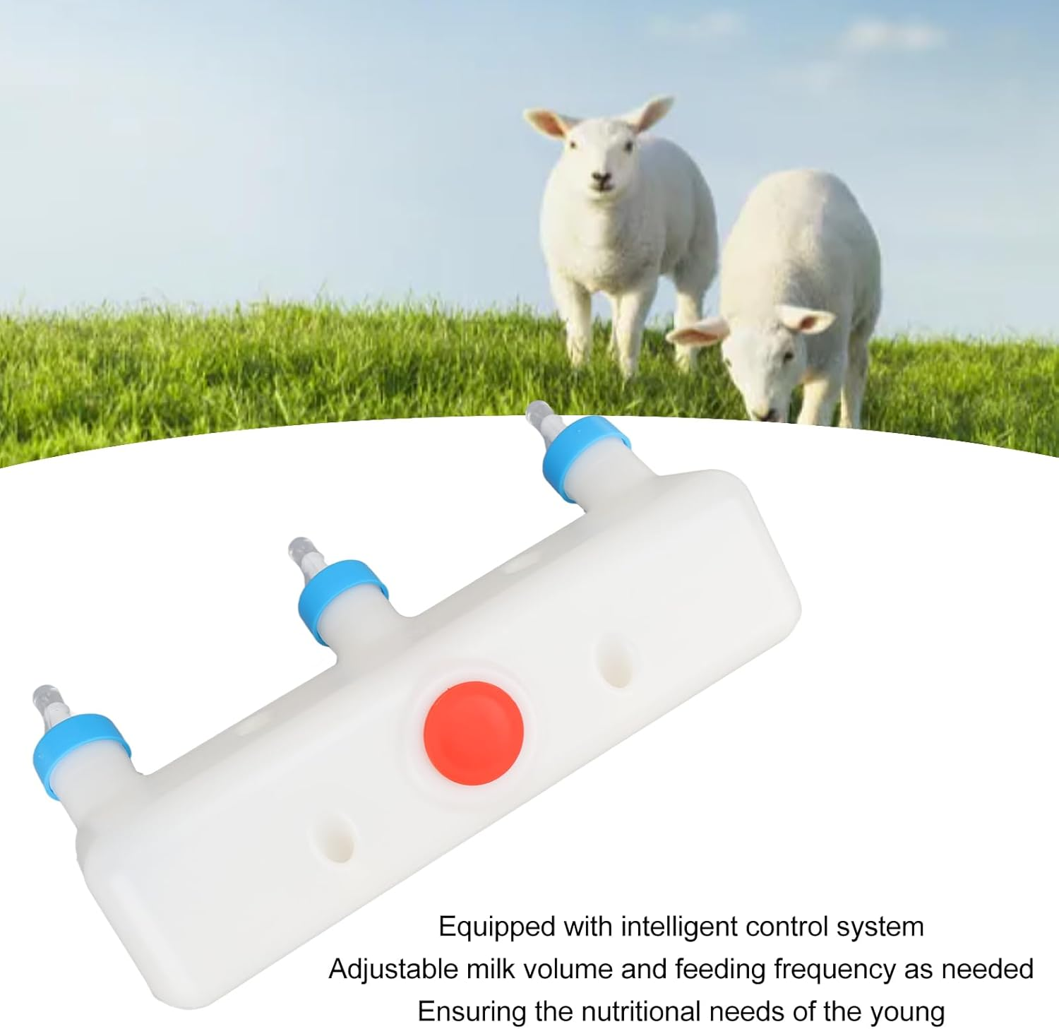 3 Pacifier Small Animal Milk Feeder, Piglet Puppy Baby Lamp Goat Milk Feeder, Calf Feeding Bottle, Animal Nursing Machine, Puppyfeeder for Multiple Puppies image number 2