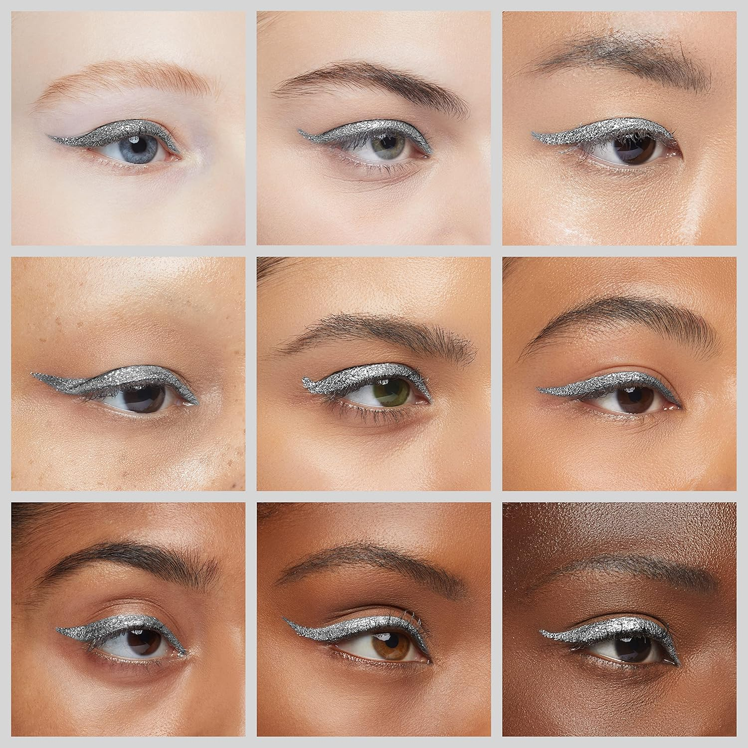 Erinde Liquid Glitter Eyeshadow Eyeliner, Korean Makeup, Tear Drop, Shimmer Metallic, Lightweight Waterproof Texture, Long Wearing, Loose Glitter Glue for Crystals Eye Glitter Makeup, Pearl White - 03 Sunset Champagne image number 2