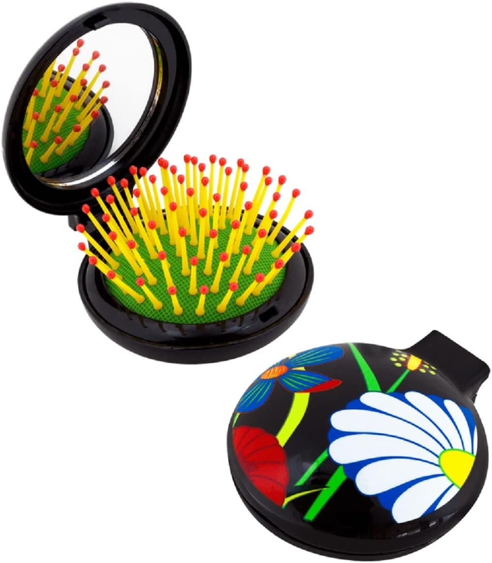 Pylones, Mirror Hair Brush - Flower Garden