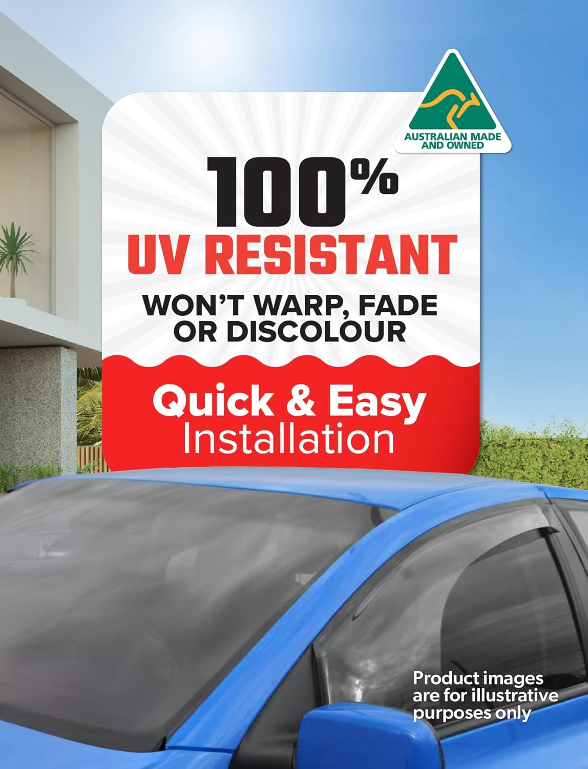 Sunland Protective Plastics Weathershield Fullsize Light Tint, Passenger, Ford Falcon FG/FG-X All Sedans & Utes 04/2008-10/2016 - F325WP image number 1