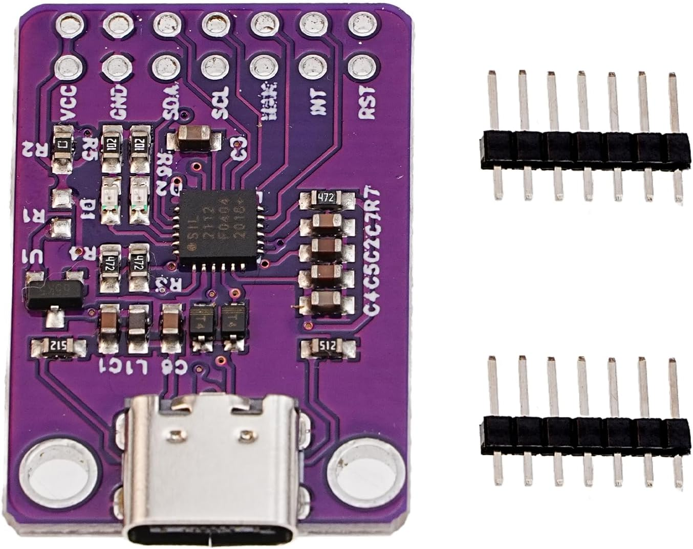 A-DIGISHUO CP2112 Adapter Type-C USB to Smbus I2C Communication with Wires (Type-C USB to Smbus)