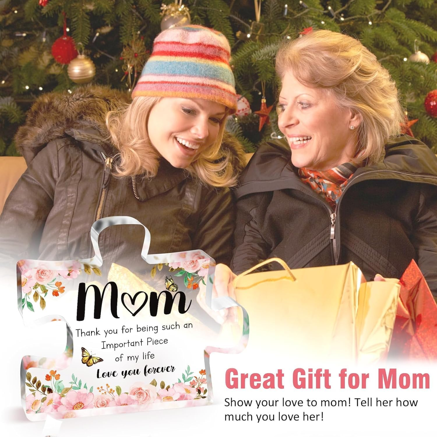 Gifts for Mum, Delicate Mum Gifts from Daughter Son, for Mum - Acrylic Puzzle Plaque, Birthday Mum, Mothers Day Women image number 2