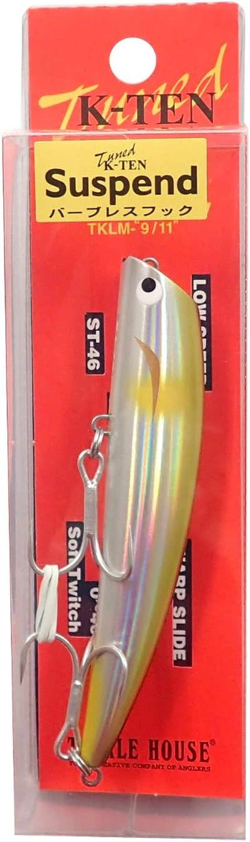 Tacklehouse Minnow Tuned K-Ten TKLM Ripless Minnow SP 3.5 Inches (90 Mm) 0.45 Oz (12.5 G) Suspended TKLM90SP Lure - Hg Ayu 114