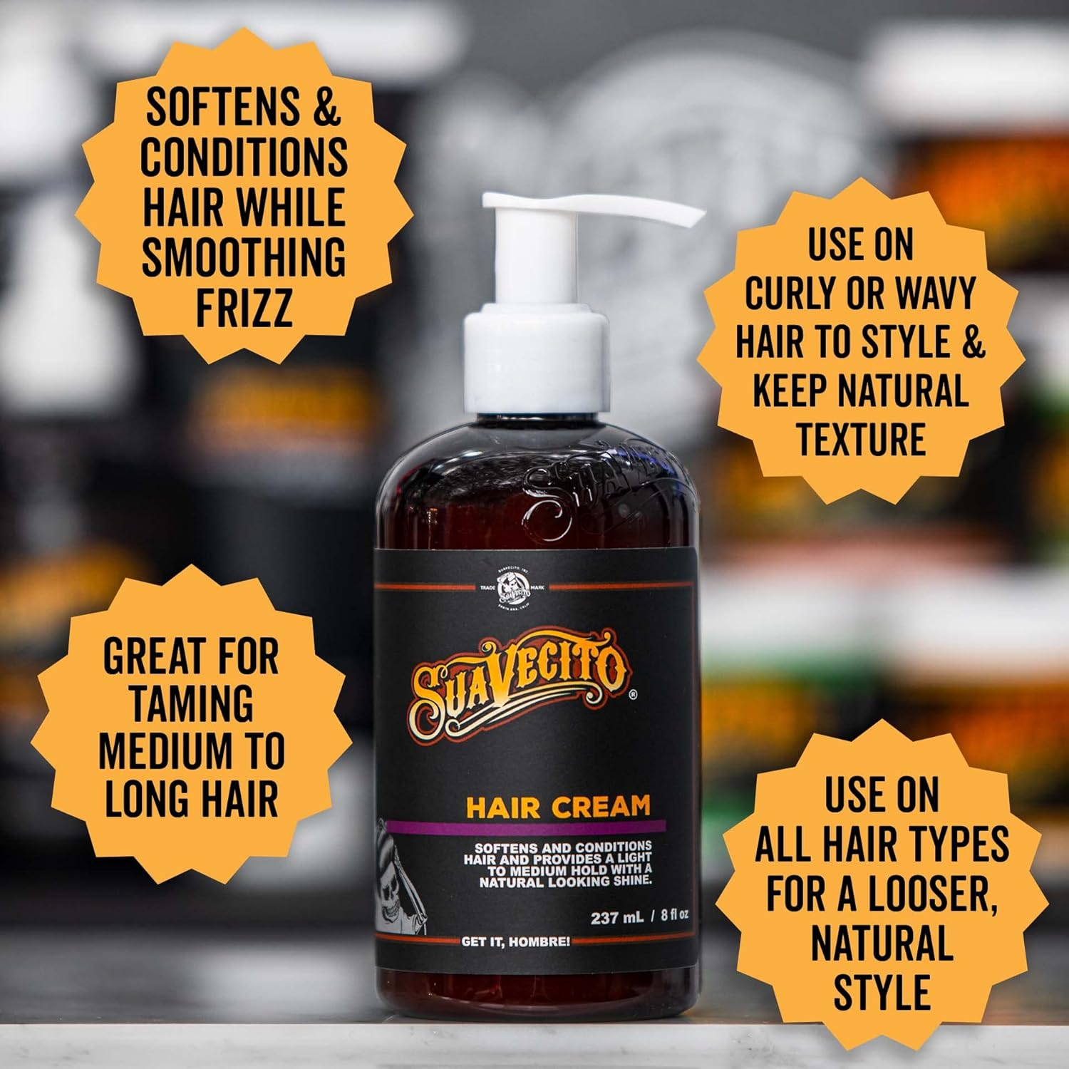 Suavecito Hair Cream, 8 Ounce