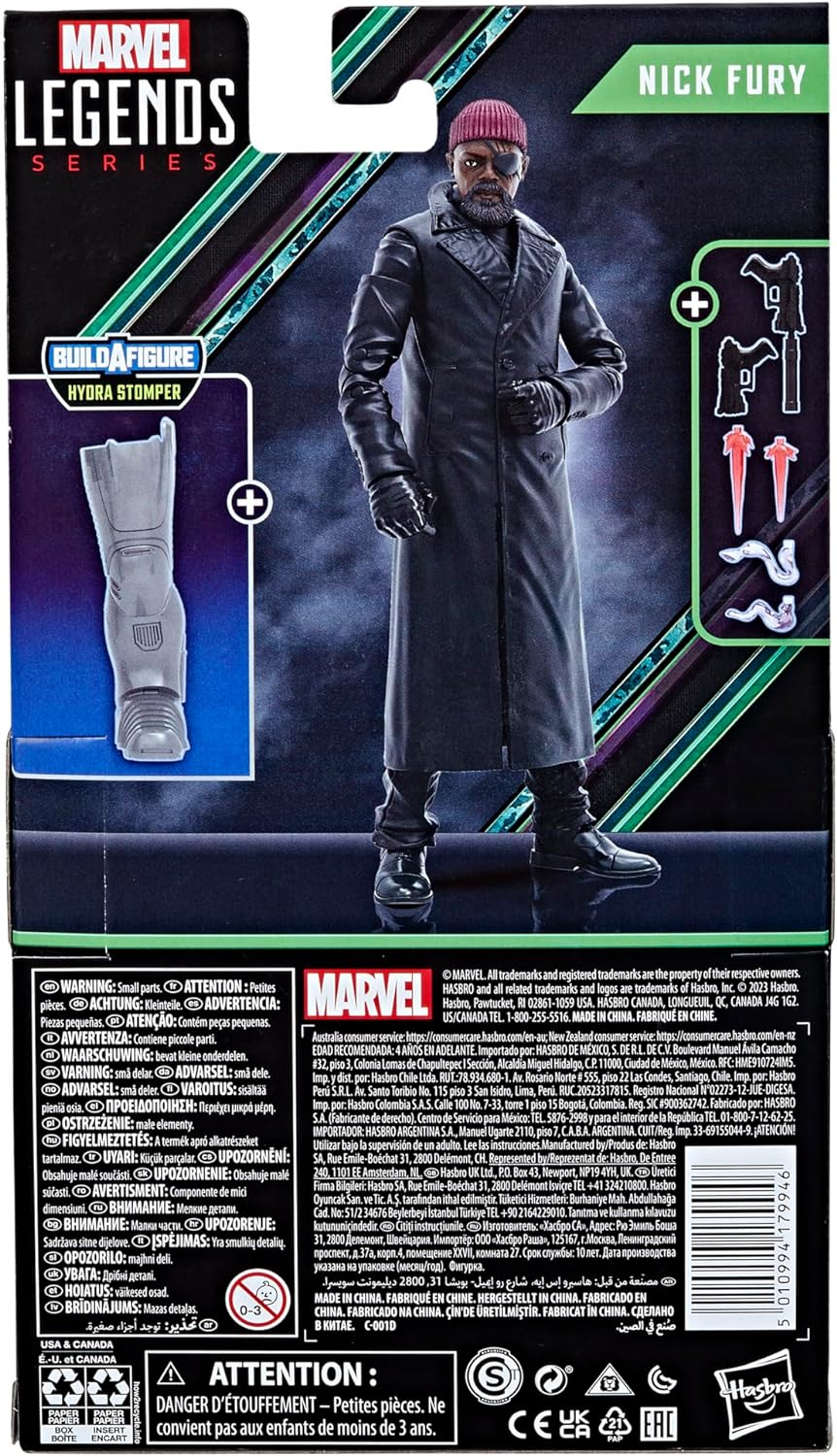 Marvel Hasbro Legends Series Nick Fury, Secret Invasion Collectible 6 Inch Action Figures, Ages 4 and Up image number 6