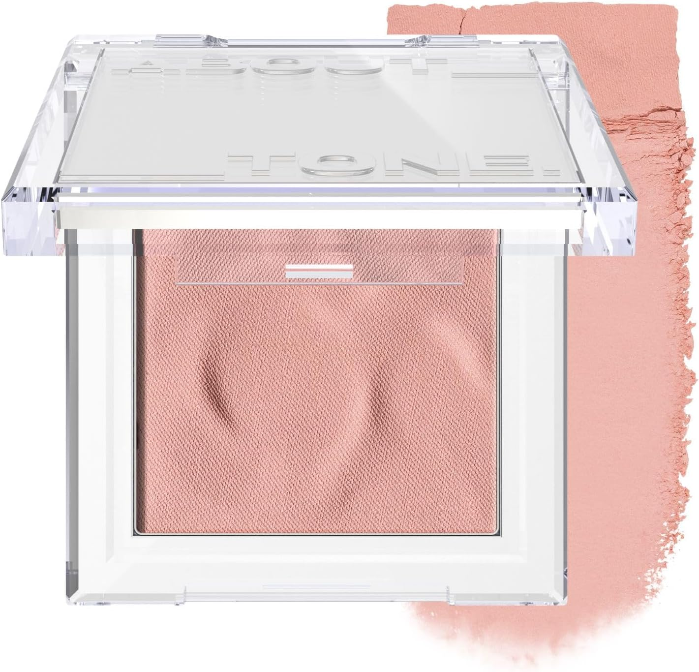 ABOUT TONE Fluffy Wear Blusher - Pressed Powder Cheek Blush with Airy and Soft Matte Blurring Finish Blendable & Buildable Natural Color Korean Makeup Vegan (03 TANGERINE ORANGE, Pack of 1)