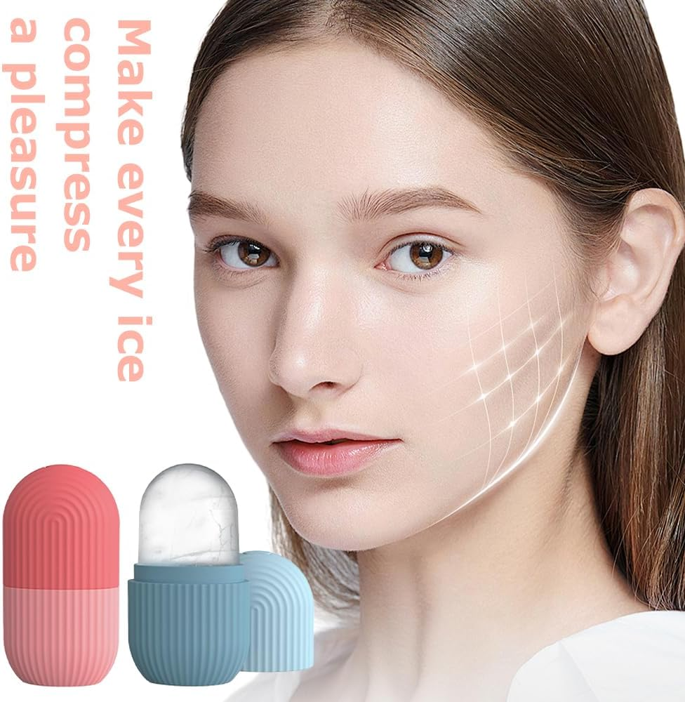 Ice Roller/Ice Massage for Eyes ，Silicone Skin Care Ice Compress & Ice Roller Skin Care Tools,Roller Stick Mould for Face, Shrinks Pores image number 4