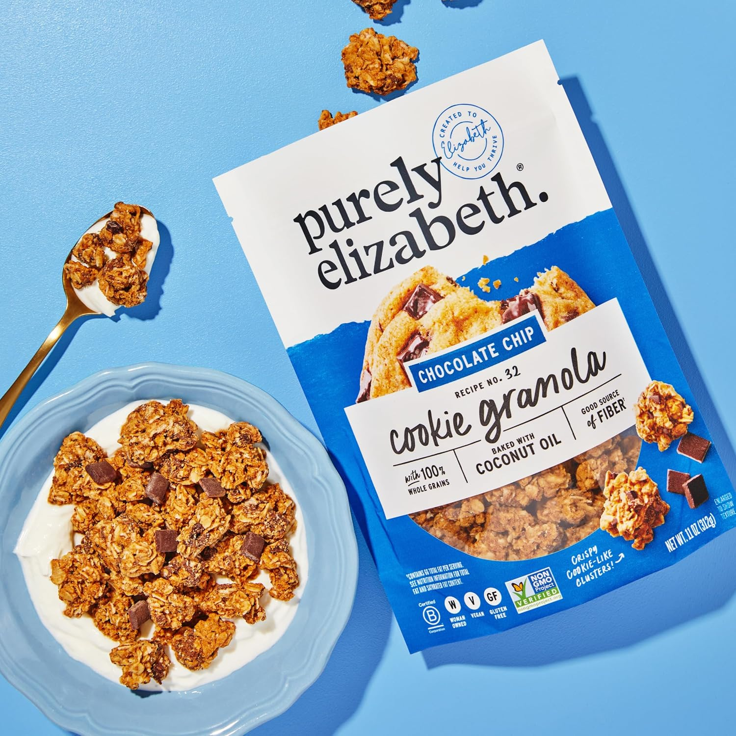 Purely Elizabeth Cookie Granola Choc Chip 11 OZ image number 3