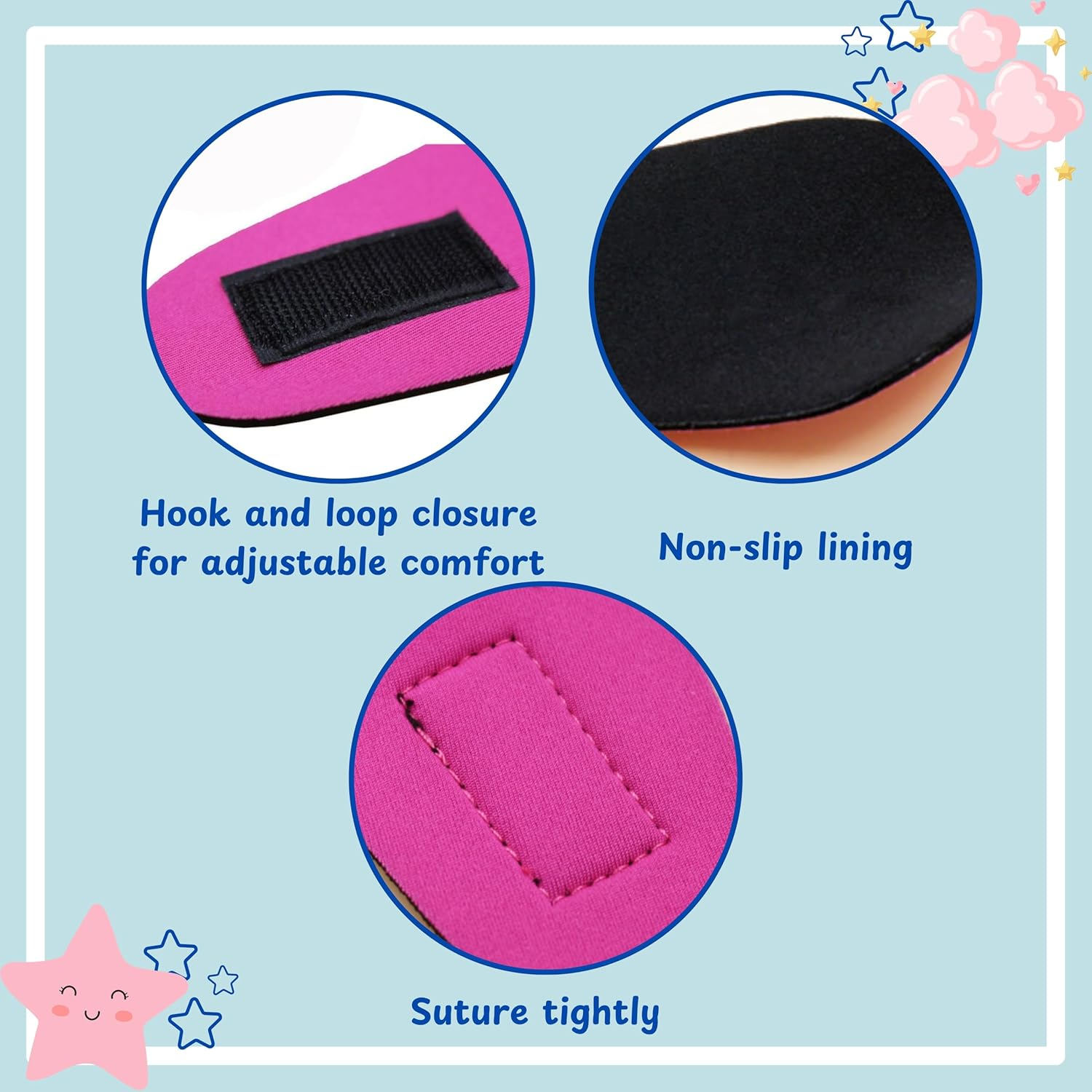 2Pcs Dog Ear Covers for Swimming and Bathing - Waterproof Protection, Adjustable Shower Caps, Swim Cap with Ear Wrap (Pink, Red, L) image number 5