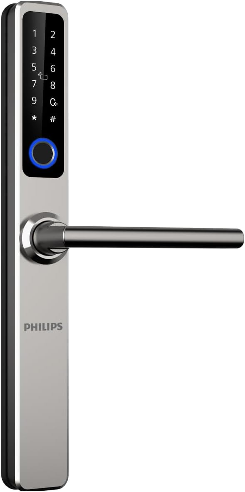 Philips Easykey Wi-Fi Slim Handle Fingerprint Lock - Smart Door Lock Australia, Fingerprint Lock, Smart Home, Home Improvement, Keyless Door Lock, Smart Home Gadgets, Door Safety Lock- Black