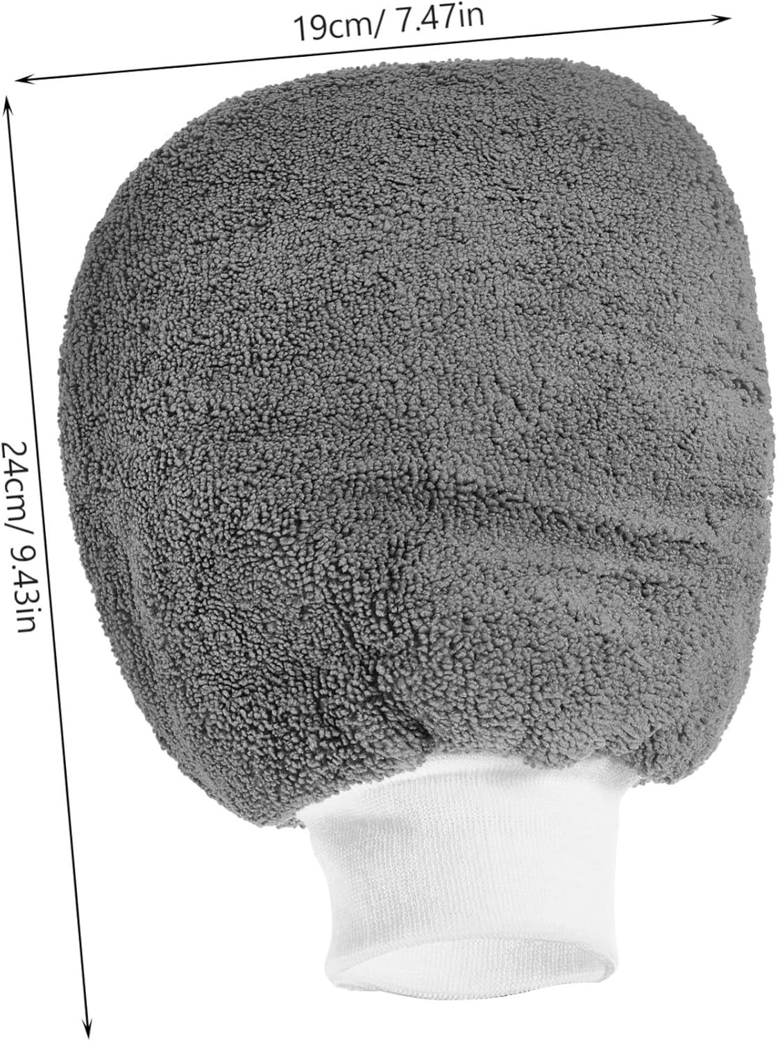 IMIKEYA Car Wash Mitt 2Pcs Scratch-Free Wash Gloves Thickened Microfiber Automotive Exterior Cleaning Dusting Gloves for Detailing and Vehicle Care image number 1