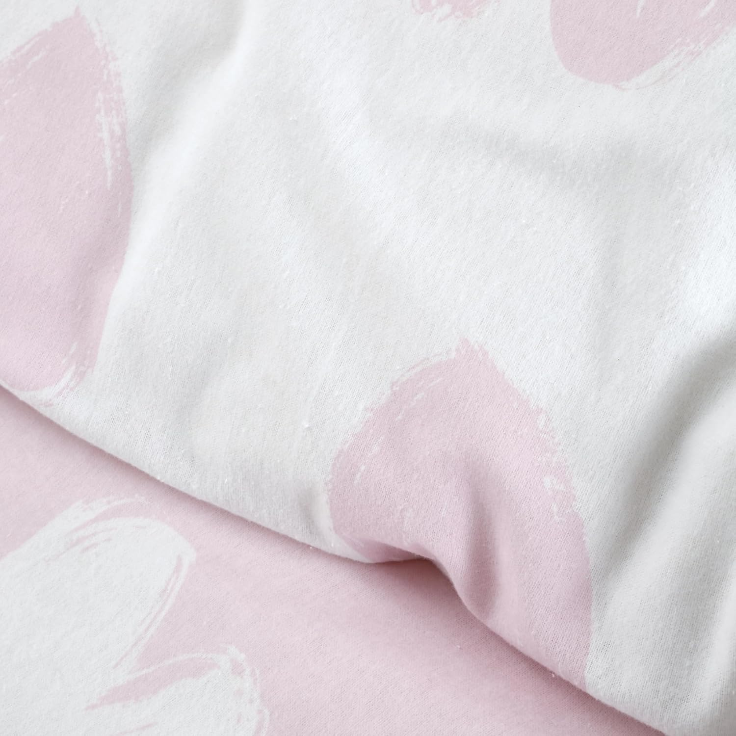 Catherine Lansfield Brushed Cotton Hearts Reversible Single Duvet Cover Set with Pillowcase Pink image number 2