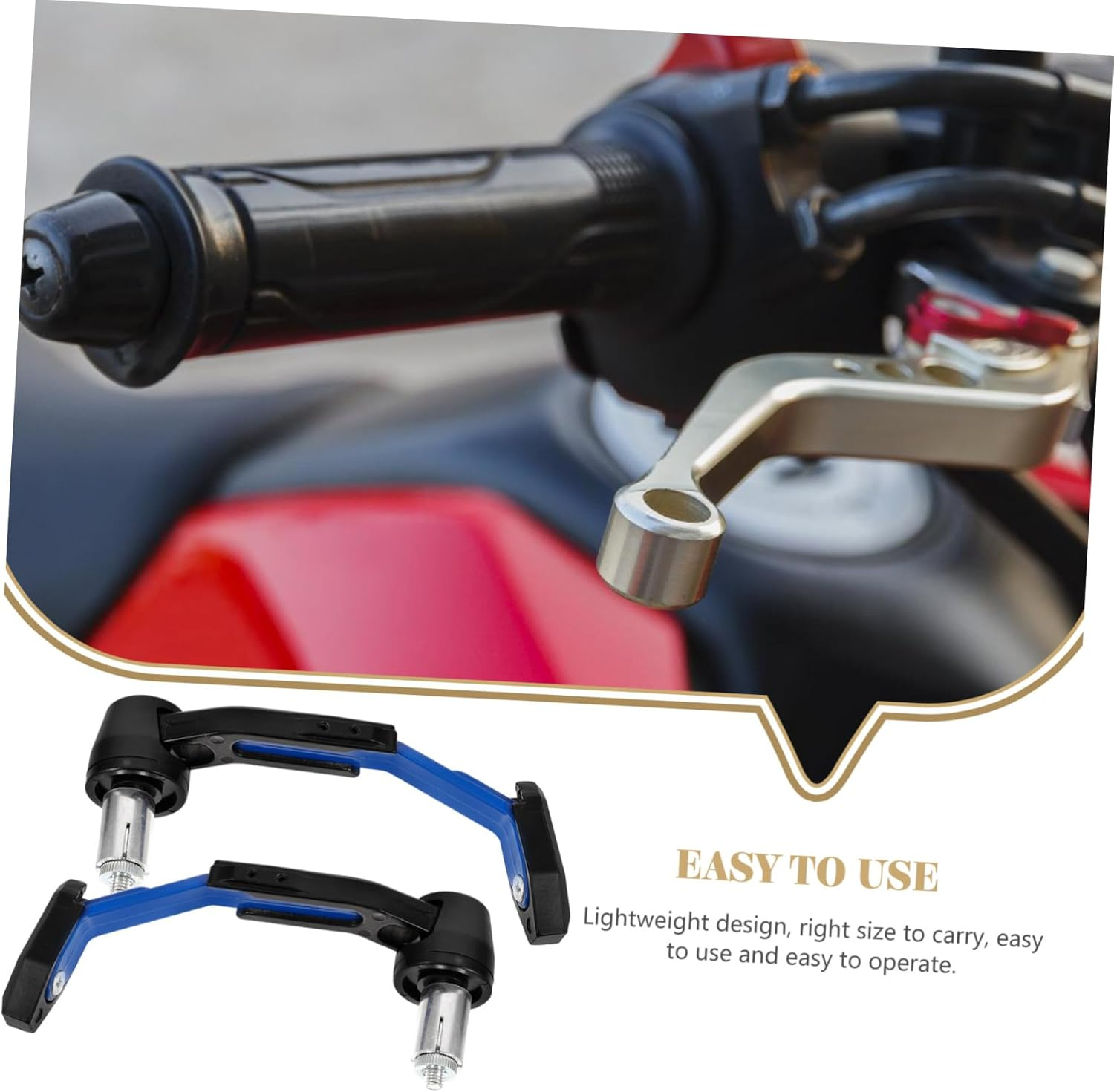 Iplusmile Metal Handlebar Guard Hand Guards for Motorcycle Motorbike Handlebar Cover Protective Bow for Riding in Rain Cold image number 5