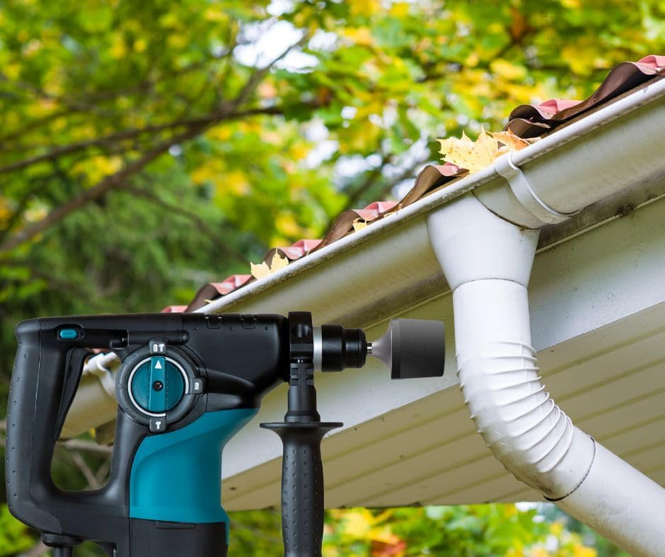 WERHE&reg; SDS plus Rubber Hammer for Hammer Drill with Diameter 36 Mm Diameter - Rubber Hammer Ideal for Working on Sheet Metal, Paving Stones, Piles image number 1