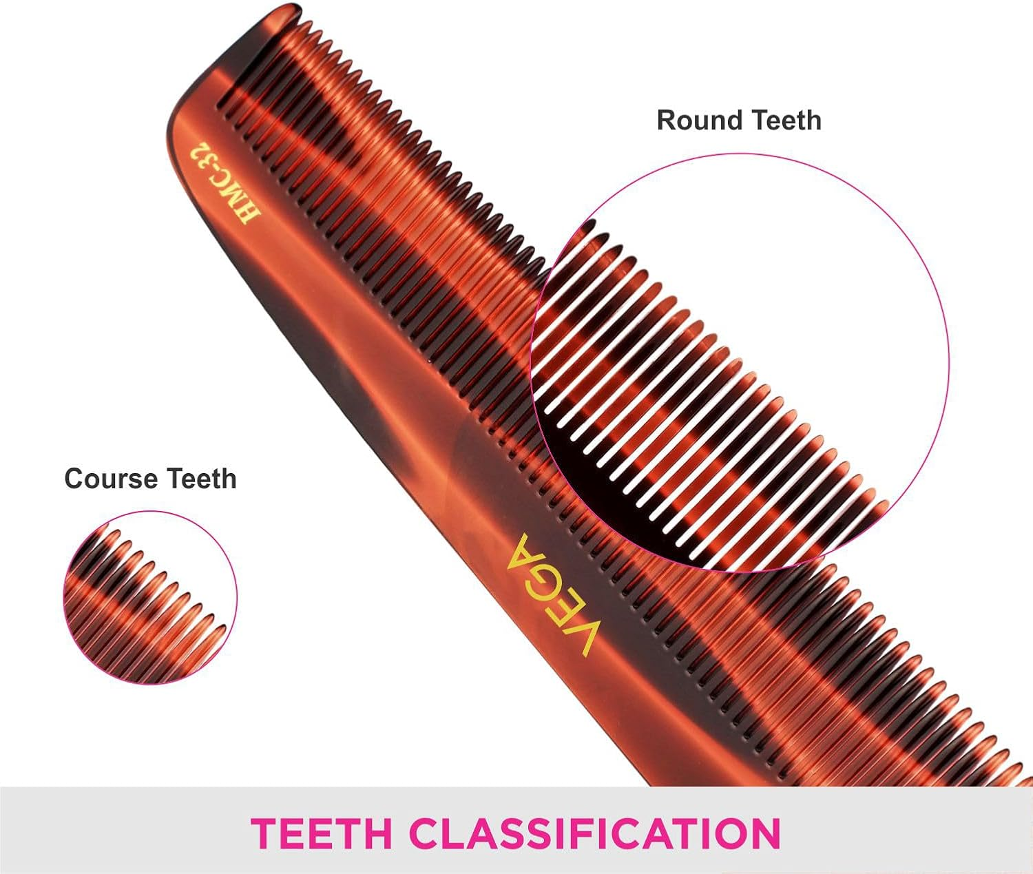 Vega Handmade Comb - Dressing HMC-32D 1 Pcs image number 1