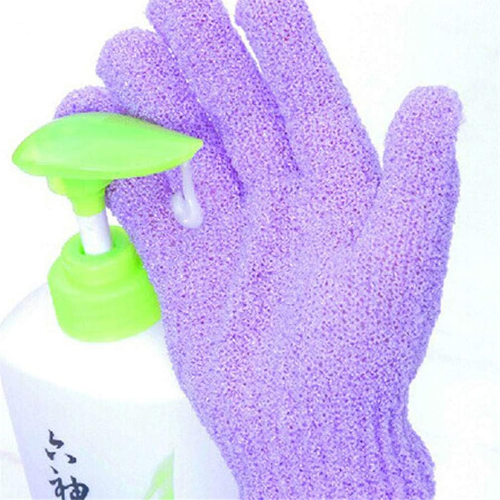 Cabilock 2Pcs Exfoliating Bath Gloves Nylon Shower Gloves for Body Scrub Use in Shower Bath image number 4