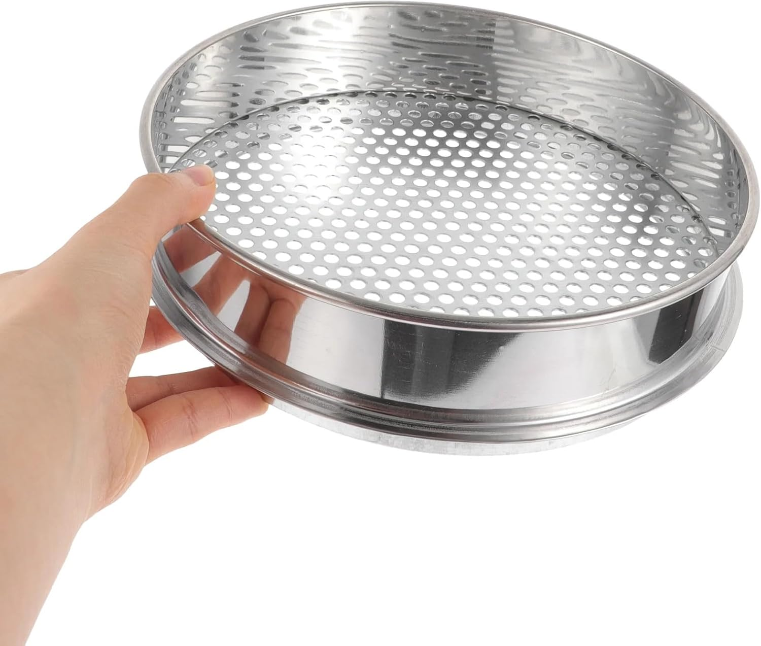 Garden Sieve Garden Riddle Soil Strainer Screen Kitchen Supply Household round Grading Sieve Gardening Tools