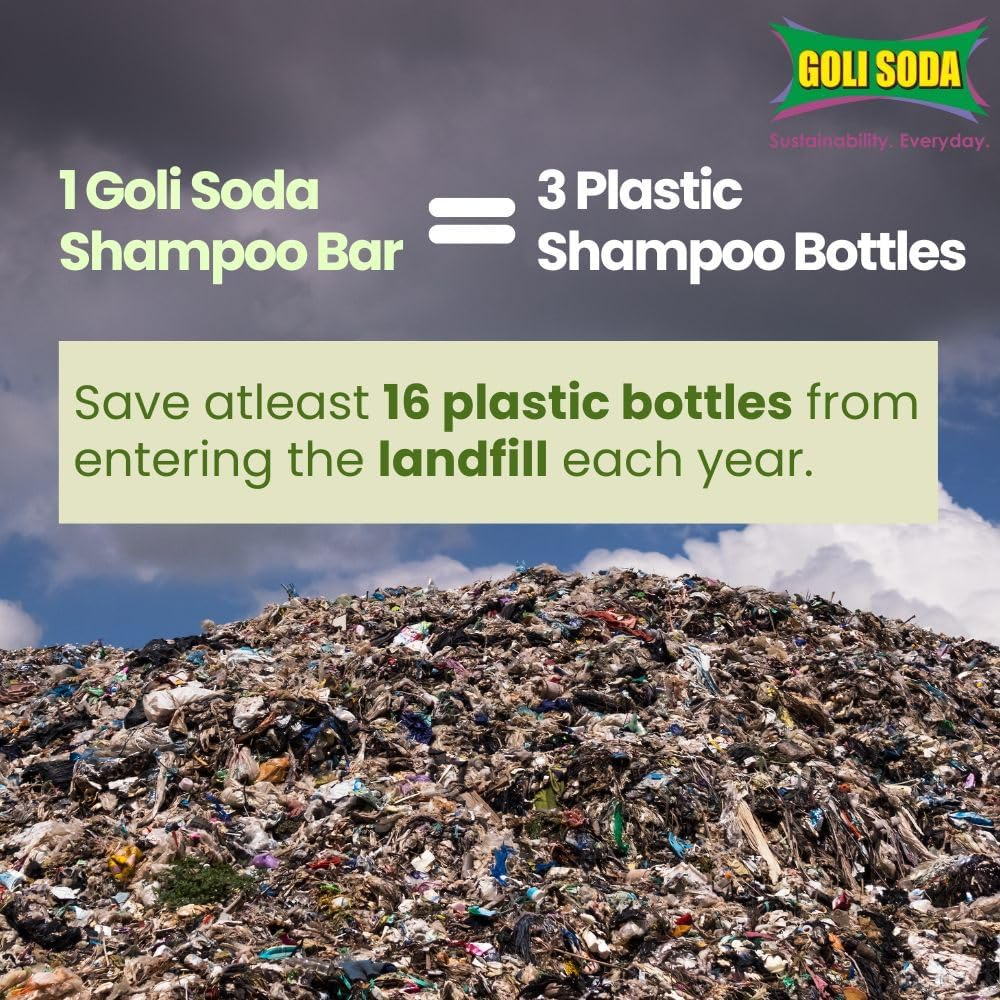 GOLI SODA All Natural Probiotics Shampoo Bar for Oily Hair image number 2