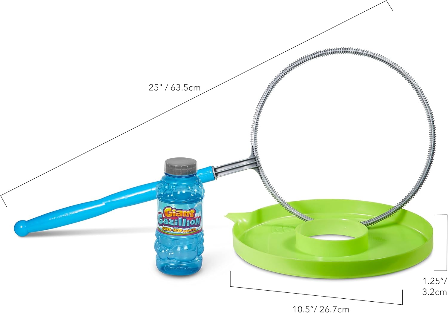 Gazillion Bubbles Incredible Bubble Wand - Make Gigantic Bubbles & Delight Friends W/ 16 Oz Giant Bubble Solution - for Age 3+ image number 4