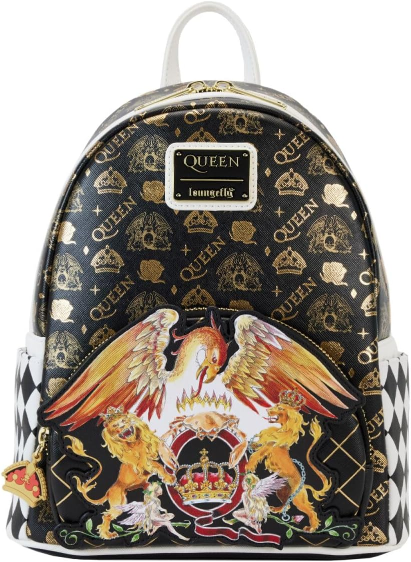 Loungefly Queen Logo Crest Mini Backpack, Multicolor image number 3