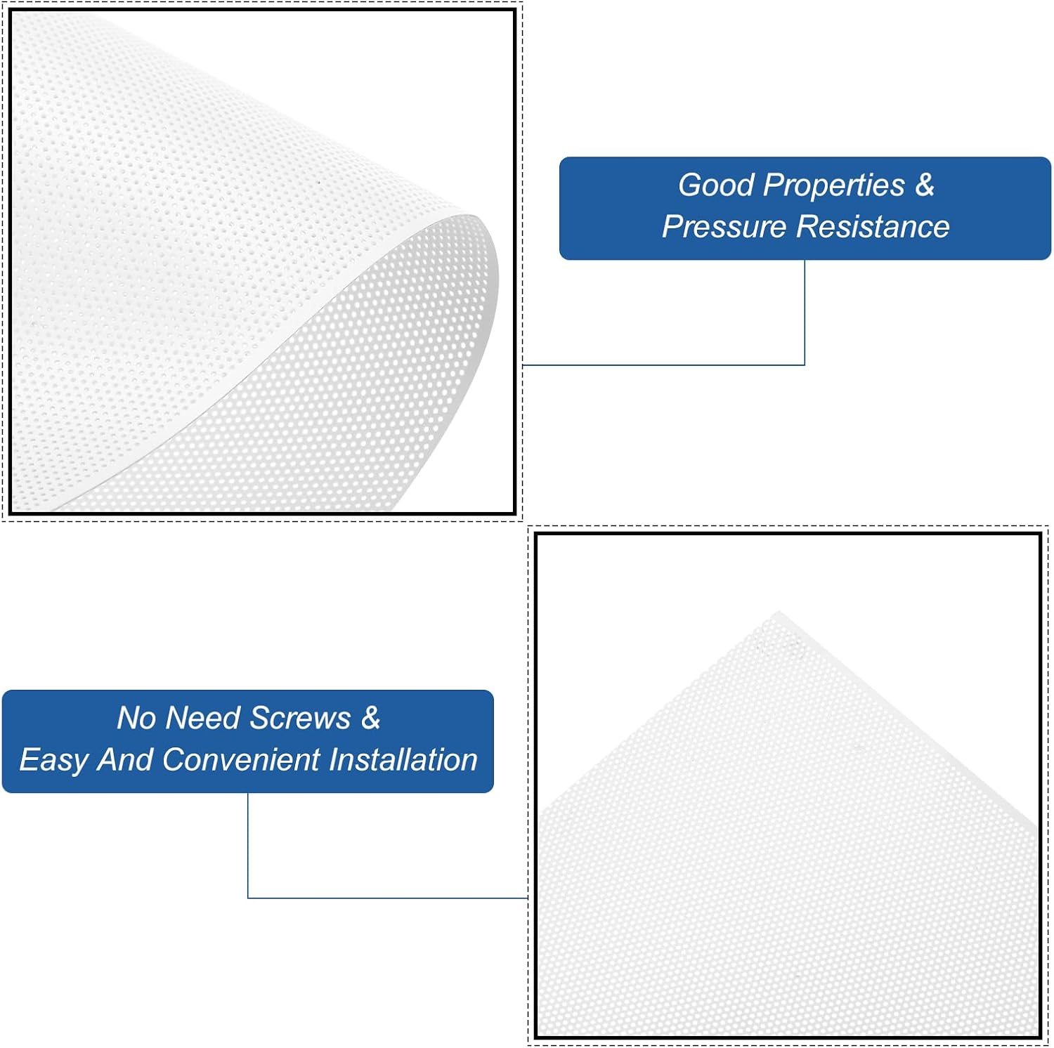 Sourcing Map PC Dust Filter Roll, 300X1000Mm PVC Computer Case Cooler Dustproof Mesh Cover Fan Grills for Computer Chassis Speakers, White image number 2