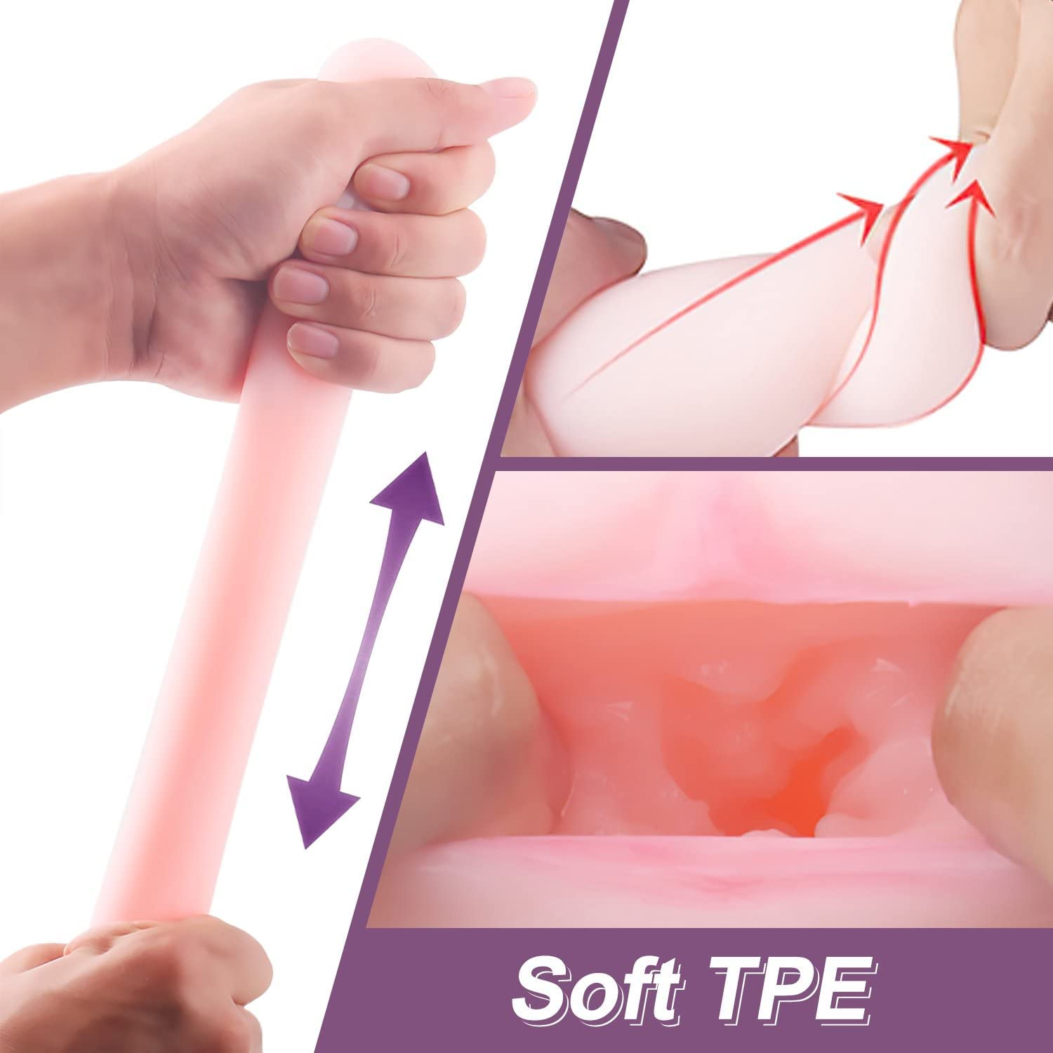 Portable Vacuum Cup Toys Egg for Men (Lavender)